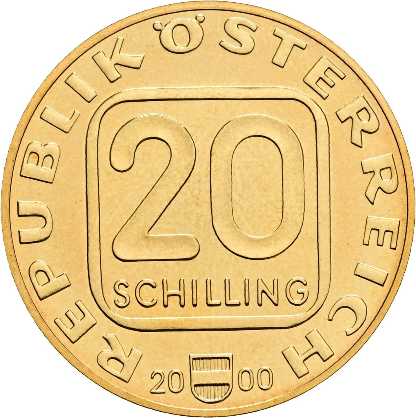 20 Schilling 2000 – Vorderseite