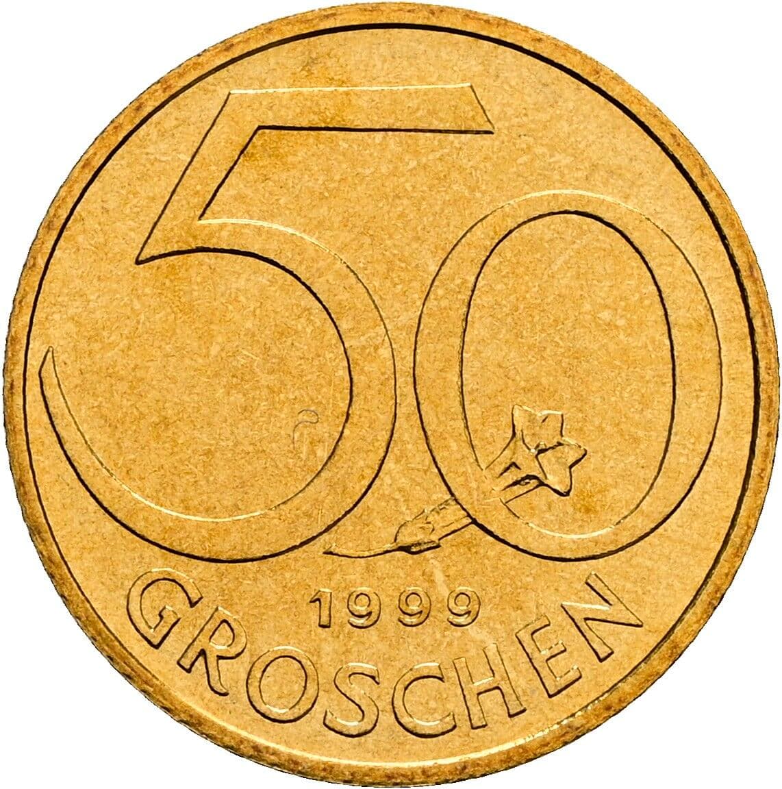 50 Groschen 1999 – Vorderseite