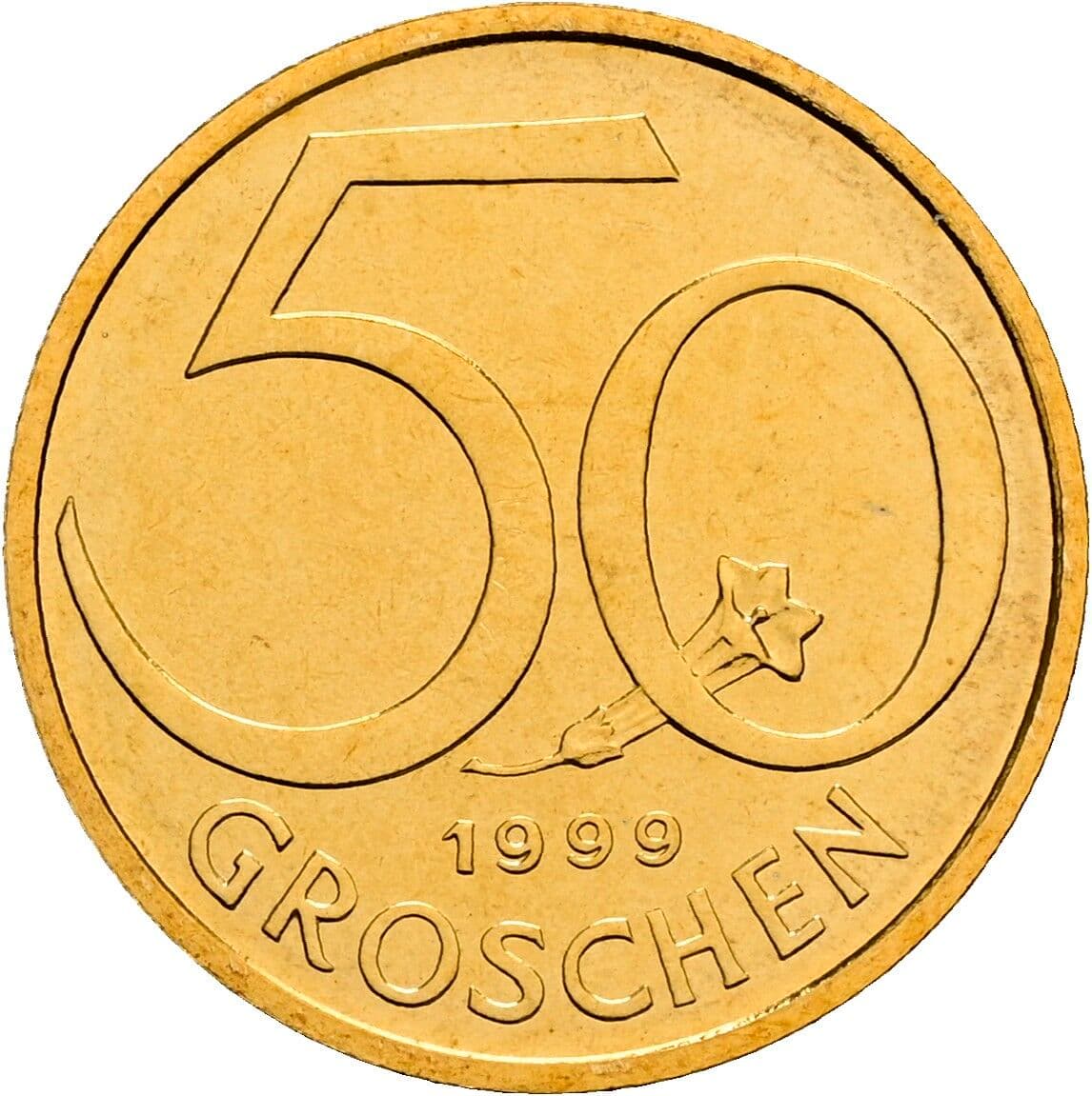 50 Groschen 1999 – Vorderseite