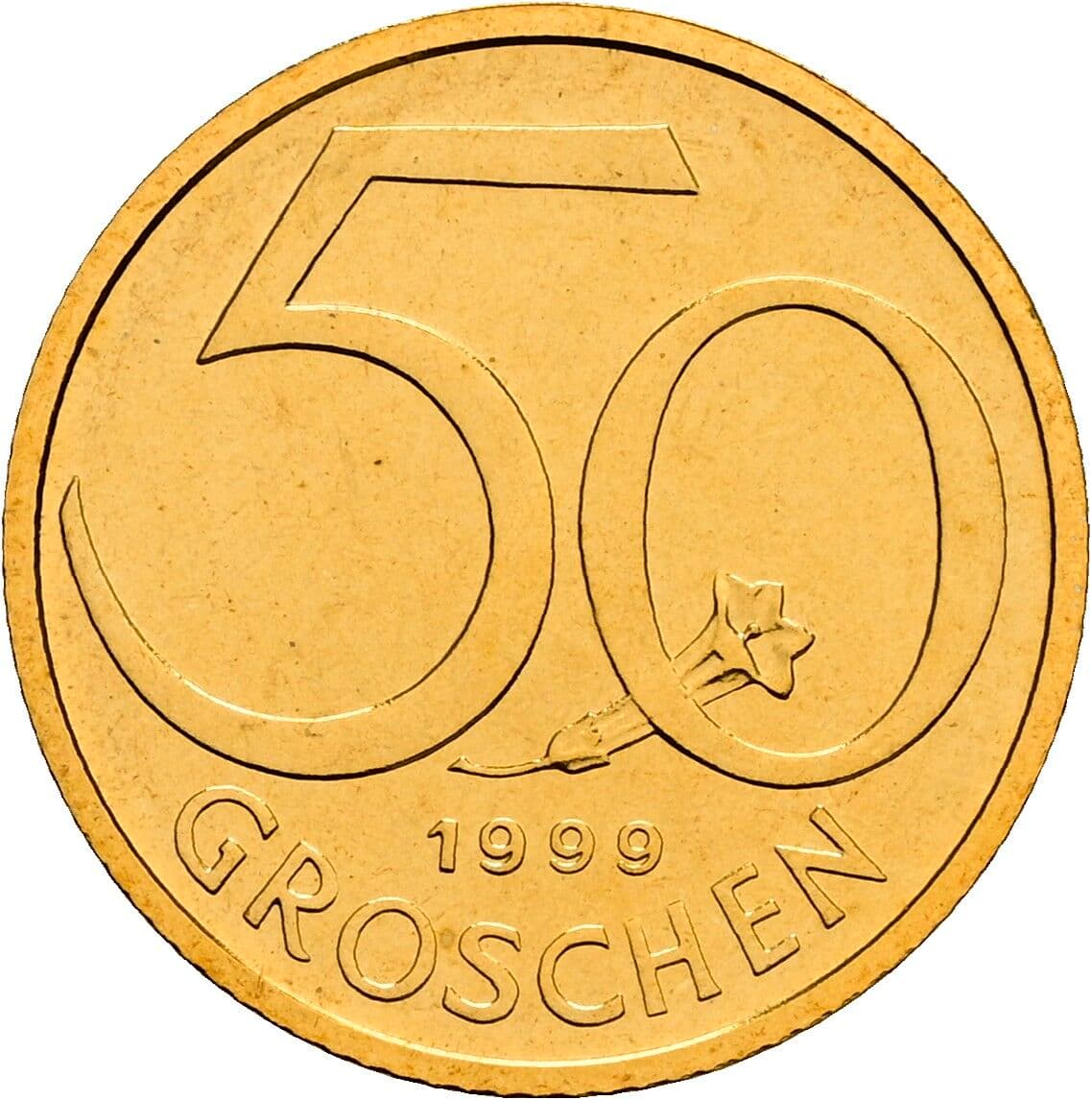 50 Groschen 1999 – Vorderseite