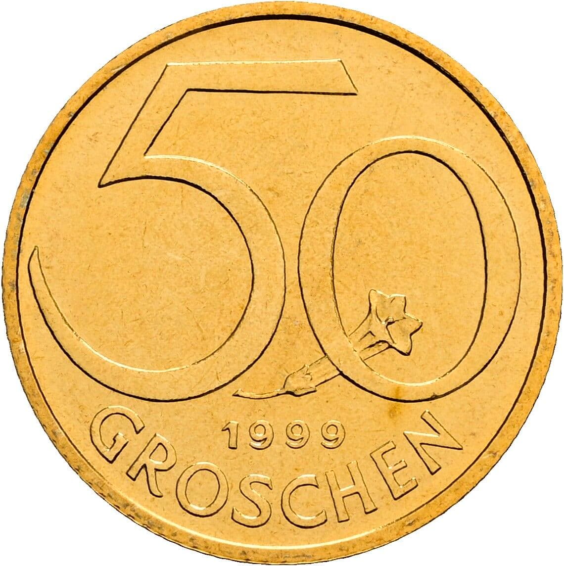 50 Groschen 1999 – Vorderseite