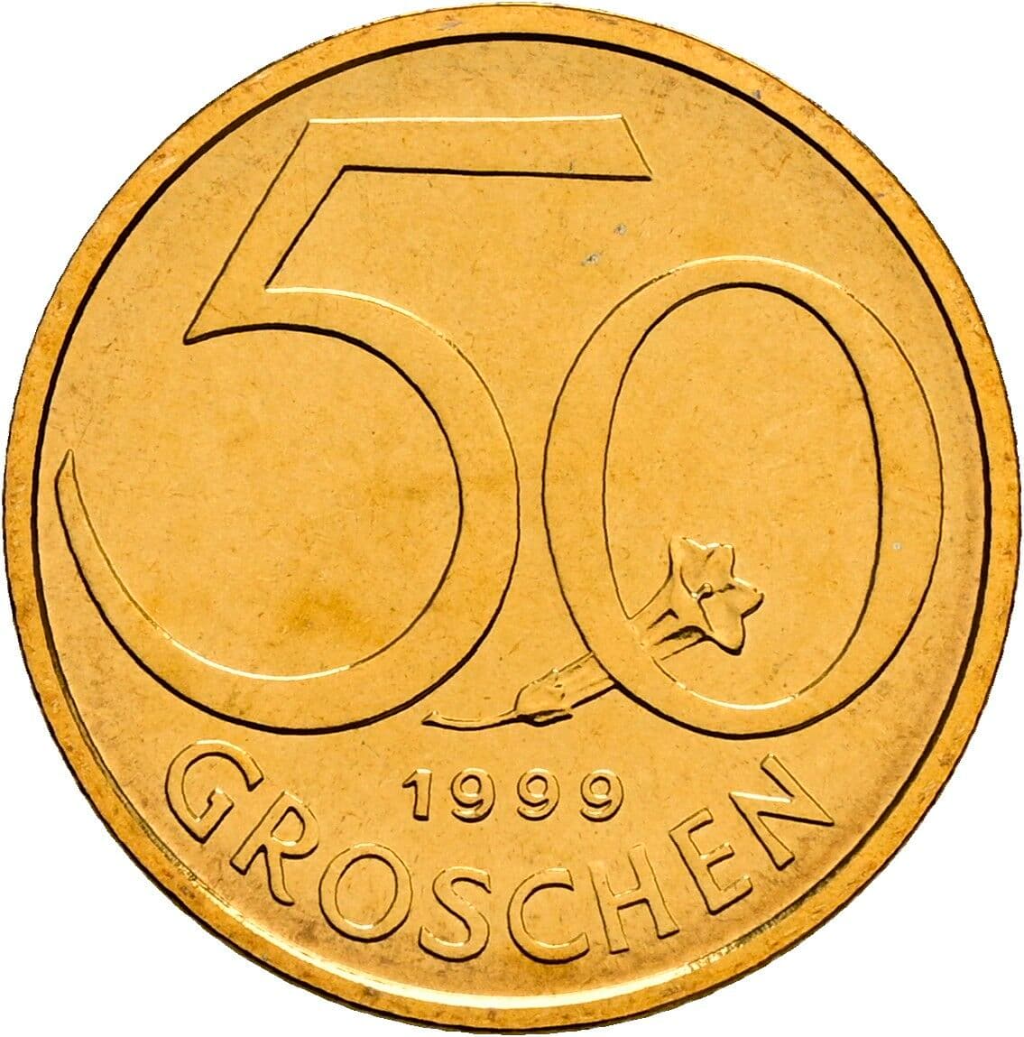 50 Groschen 1999 – Vorderseite