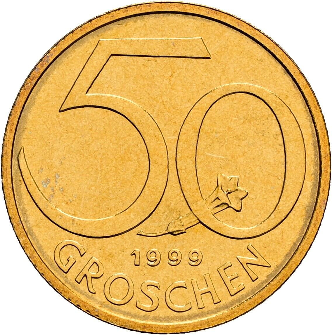 50 Groschen 1999 – Vorderseite