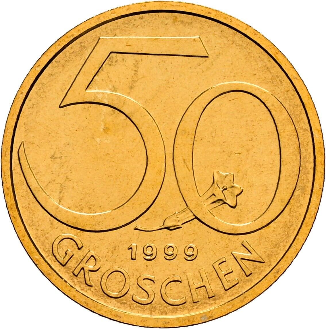 50 Groschen 1999 – Vorderseite