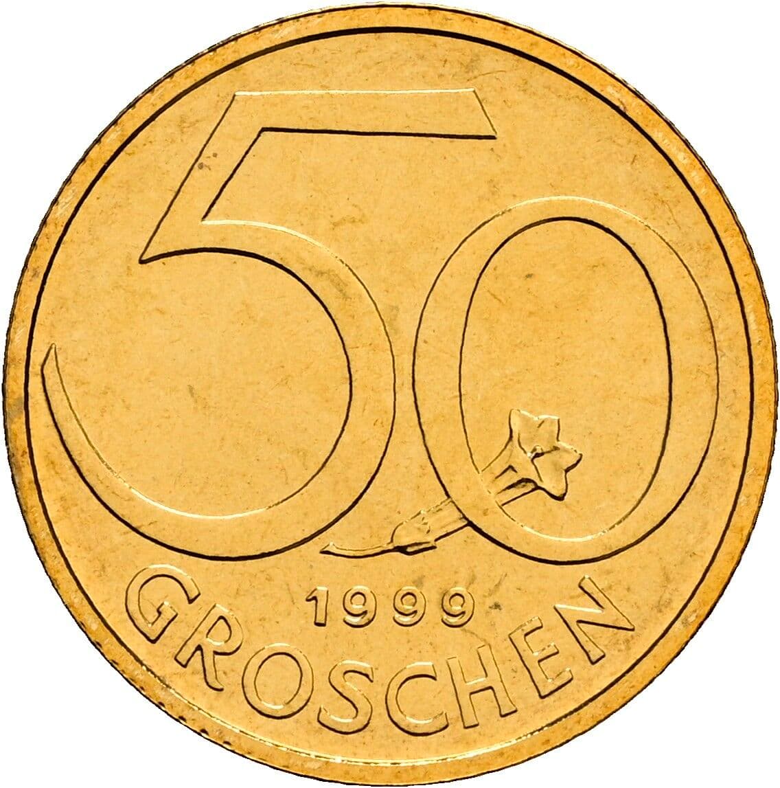 50 Groschen 1999 – Vorderseite