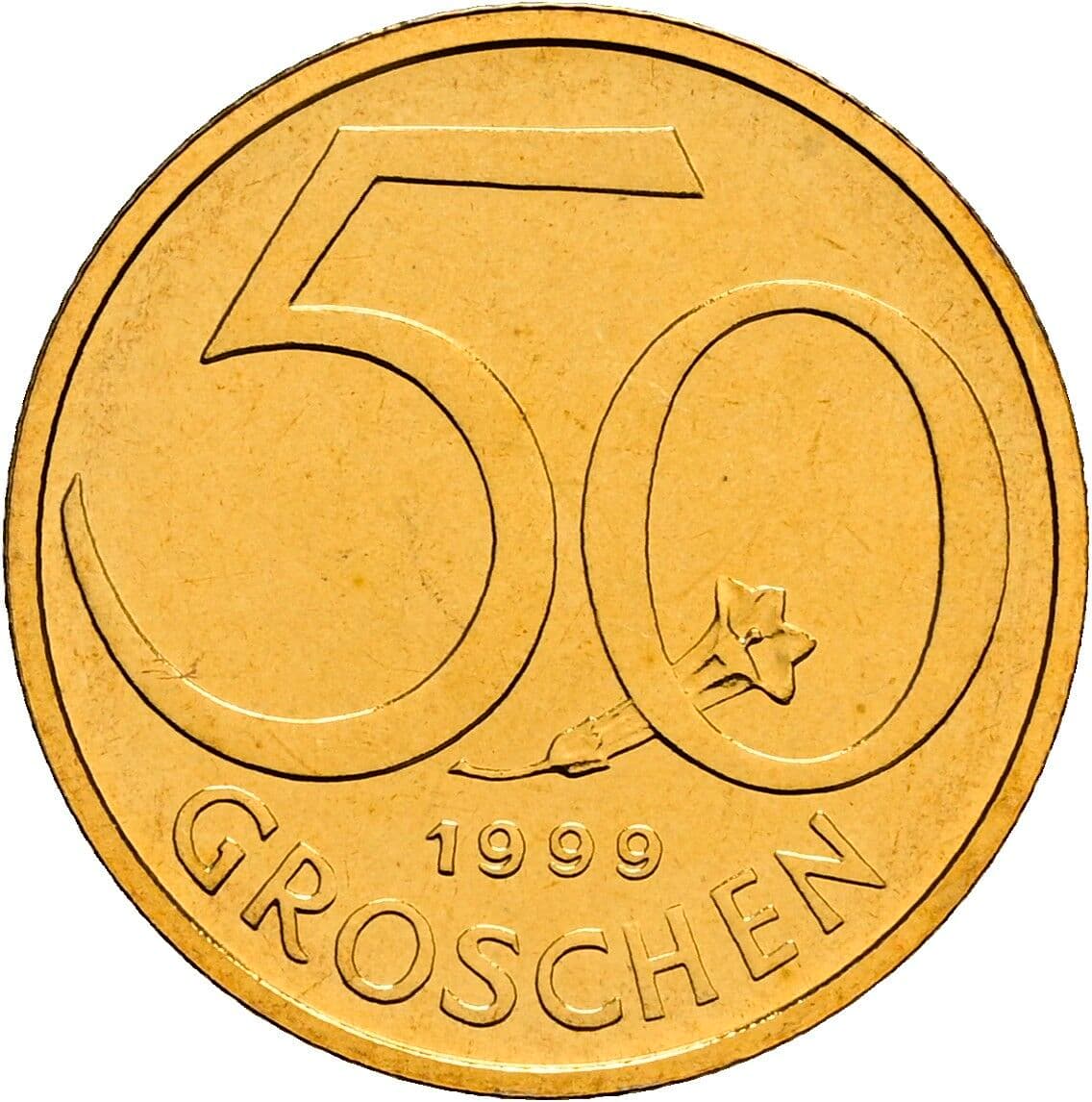 50 Groschen 1999 – Vorderseite