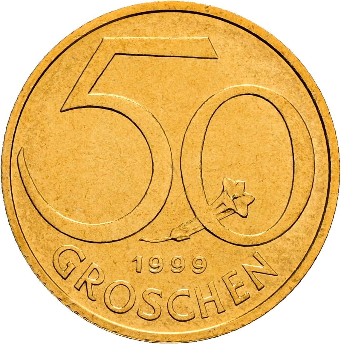 50 Groschen 1999 – Vorderseite