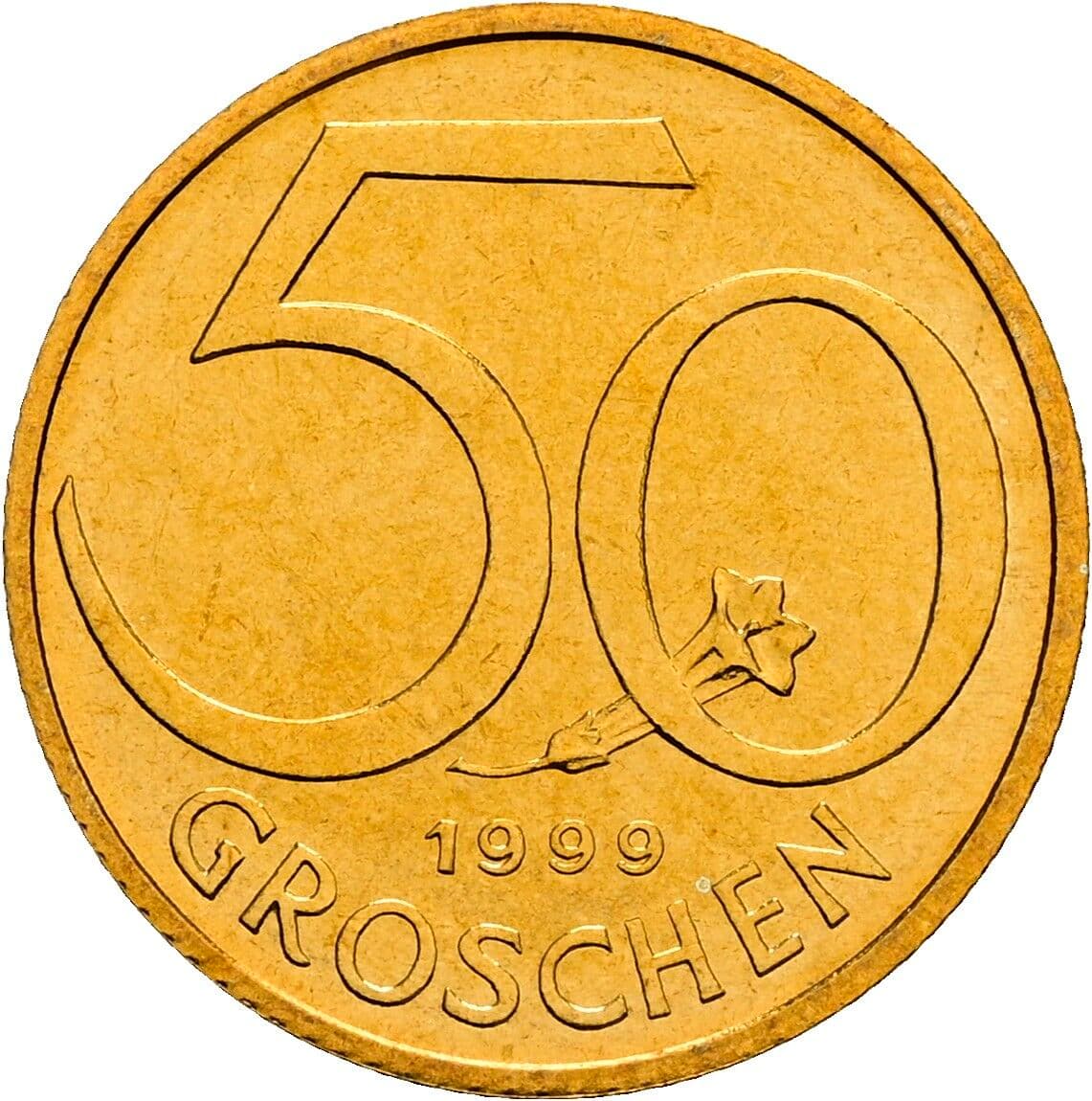 50 Groschen 1999 – Vorderseite