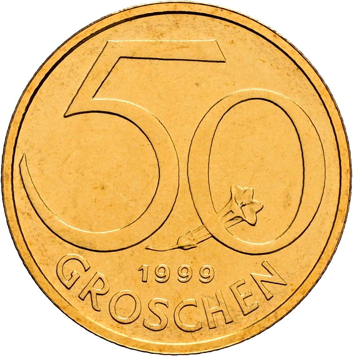 50 Groschen 1999 – Vorderseite