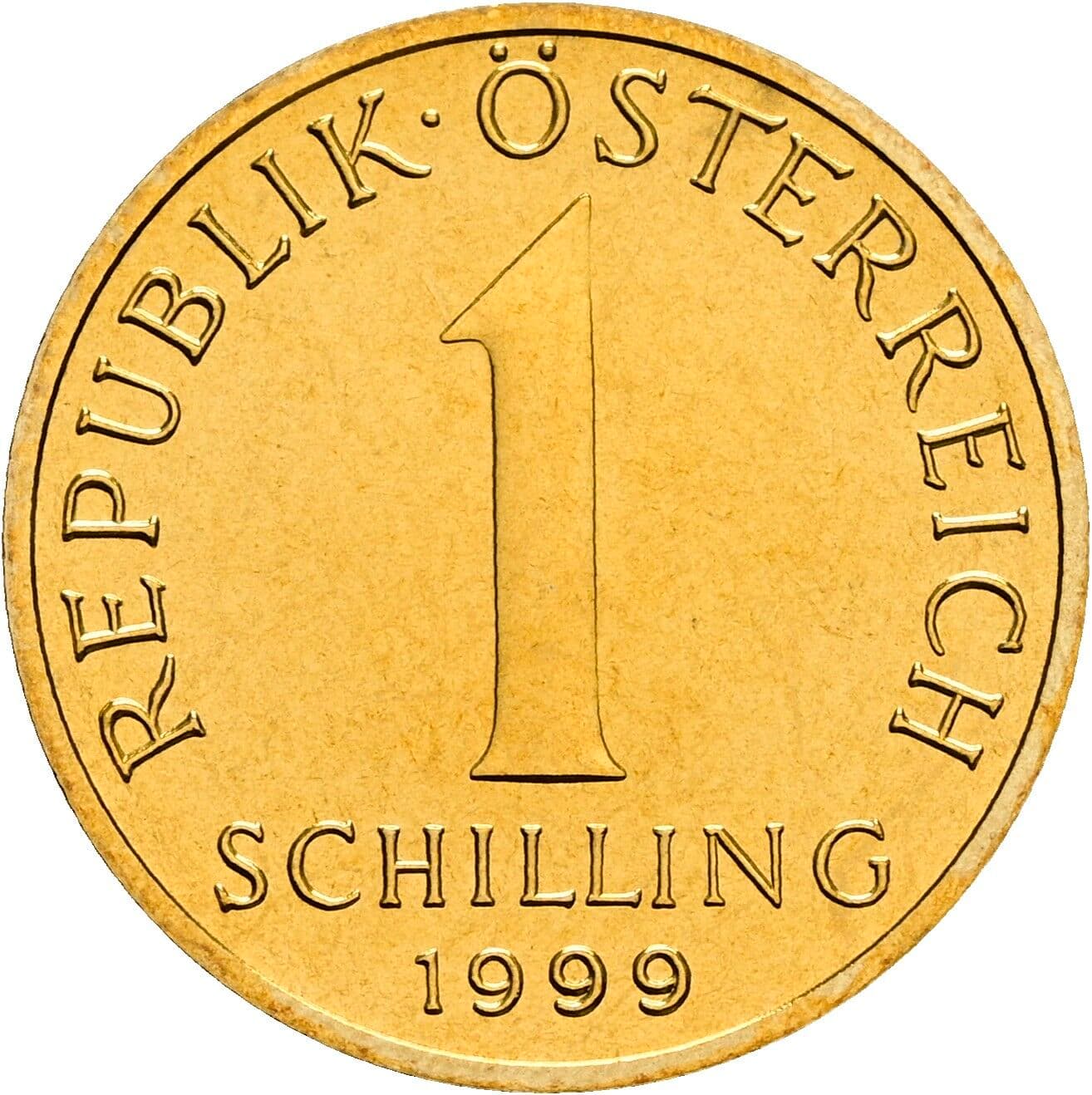 1 Schilling 1999 – Vorderseite
