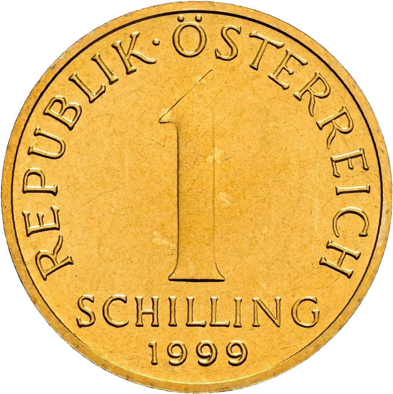 1 Schilling 1999 – Vorderseite