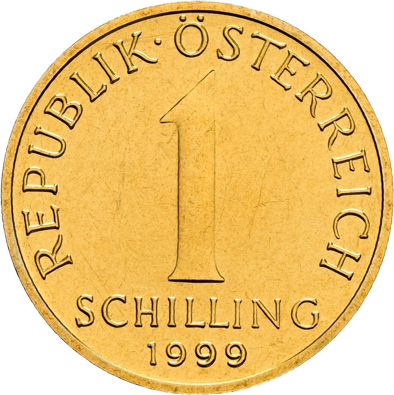 1 Schilling 1999 – Vorderseite