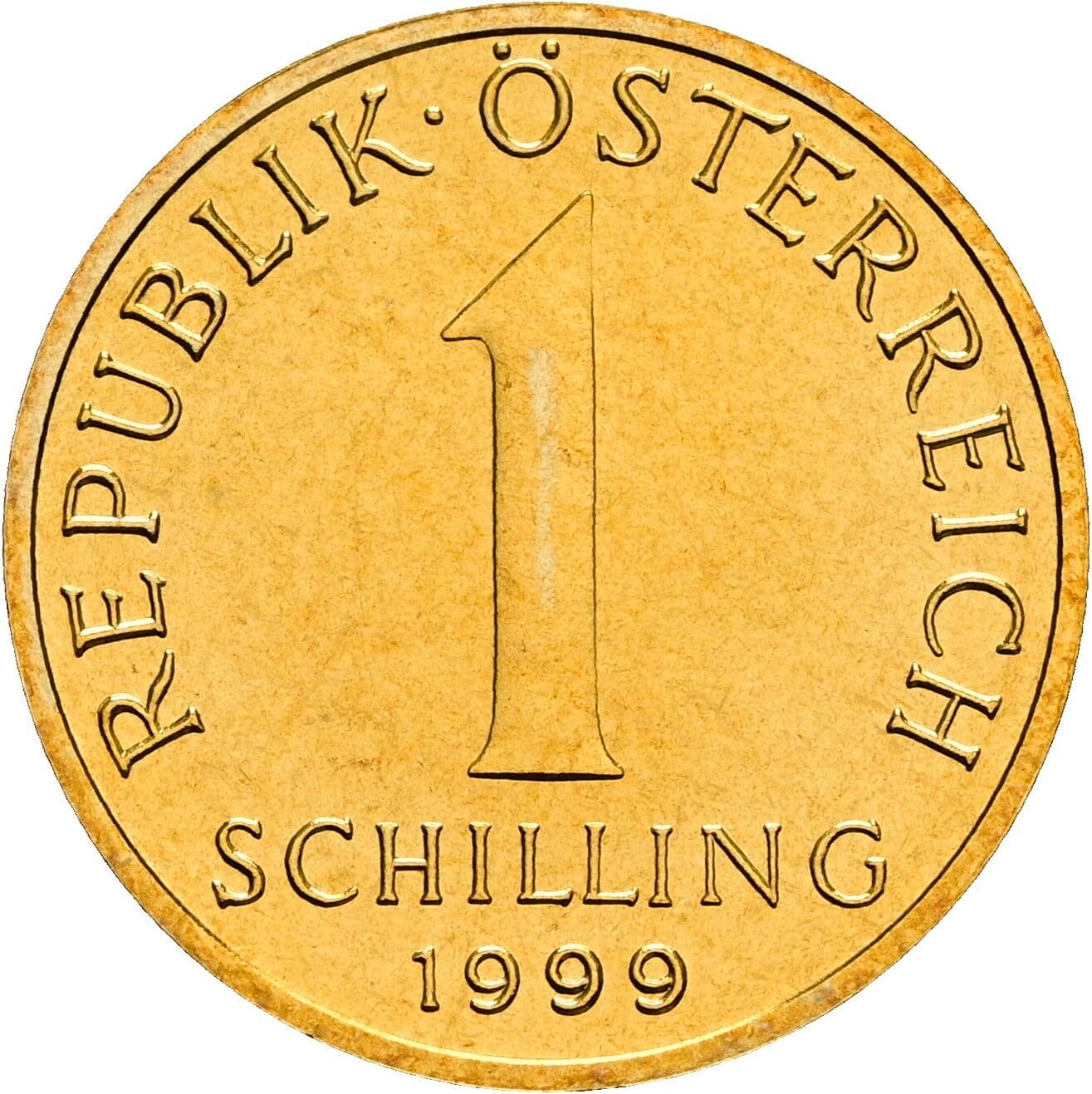 1 Schilling 1999 – Vorderseite