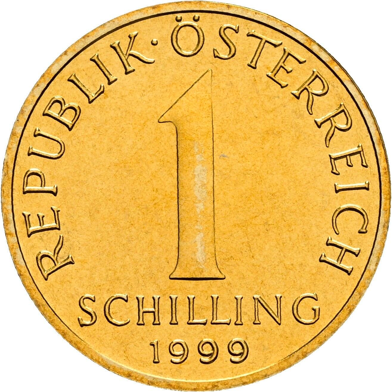 1 Schilling 1999 – Vorderseite