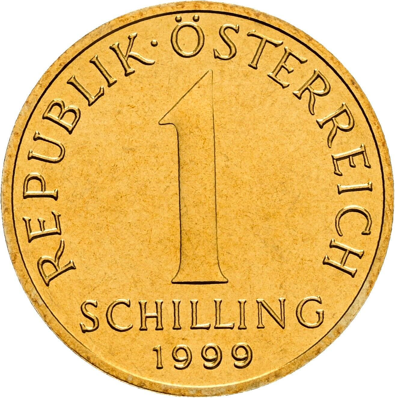 1 Schilling 1999 – Vorderseite