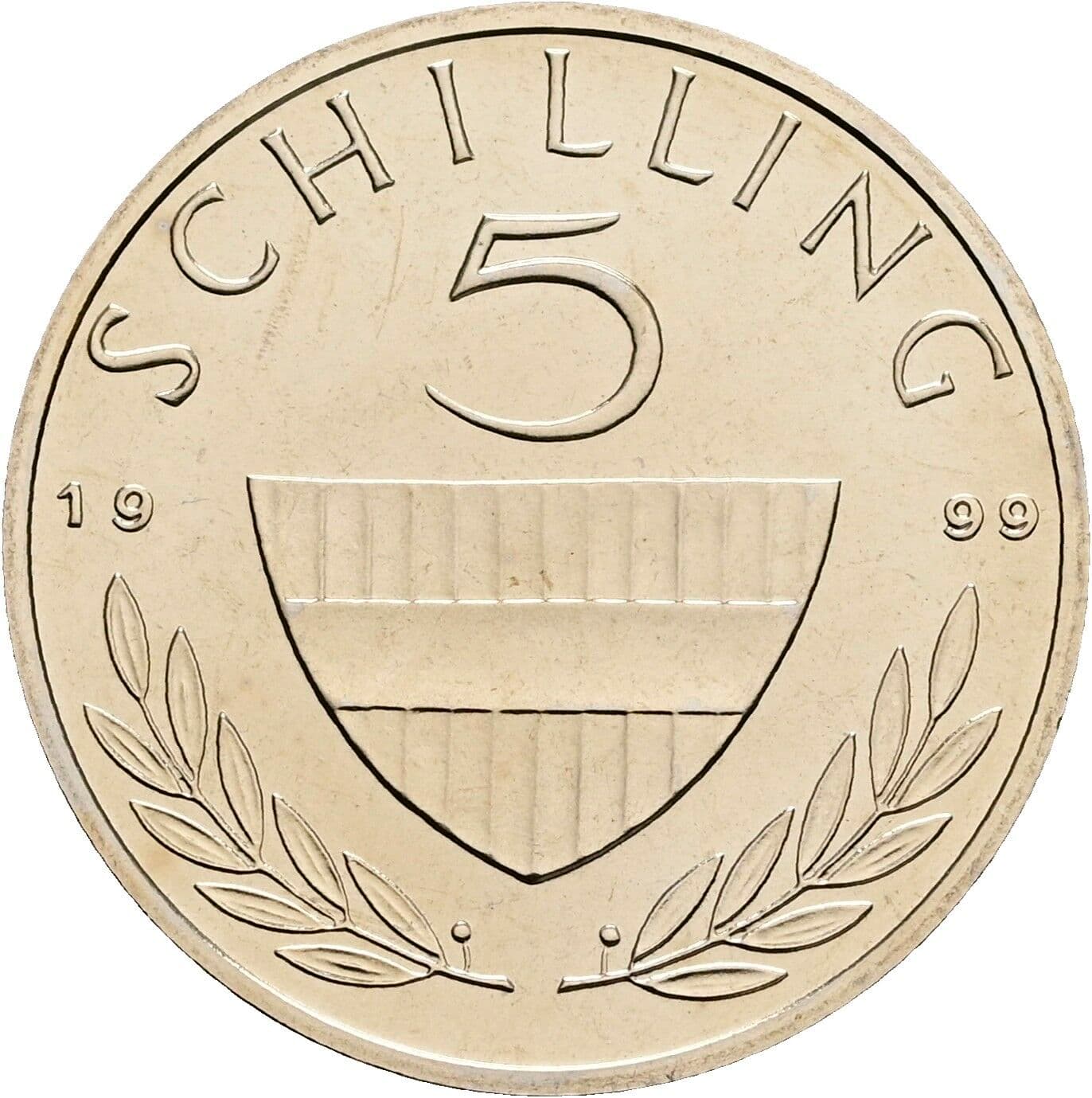 5 Schilling 1999 – Vorderseite