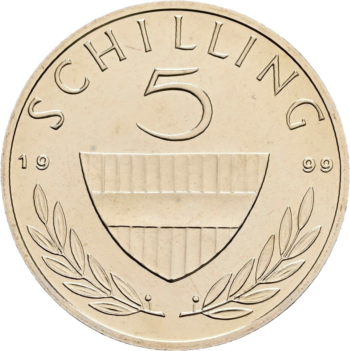 5 Schilling 1999 – Vorderseite