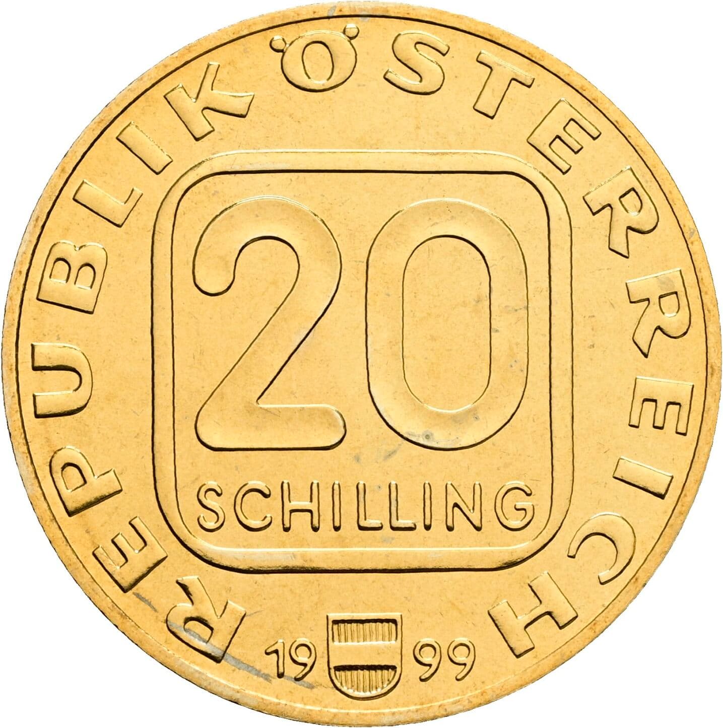20 Schilling 1999 – Vorderseite