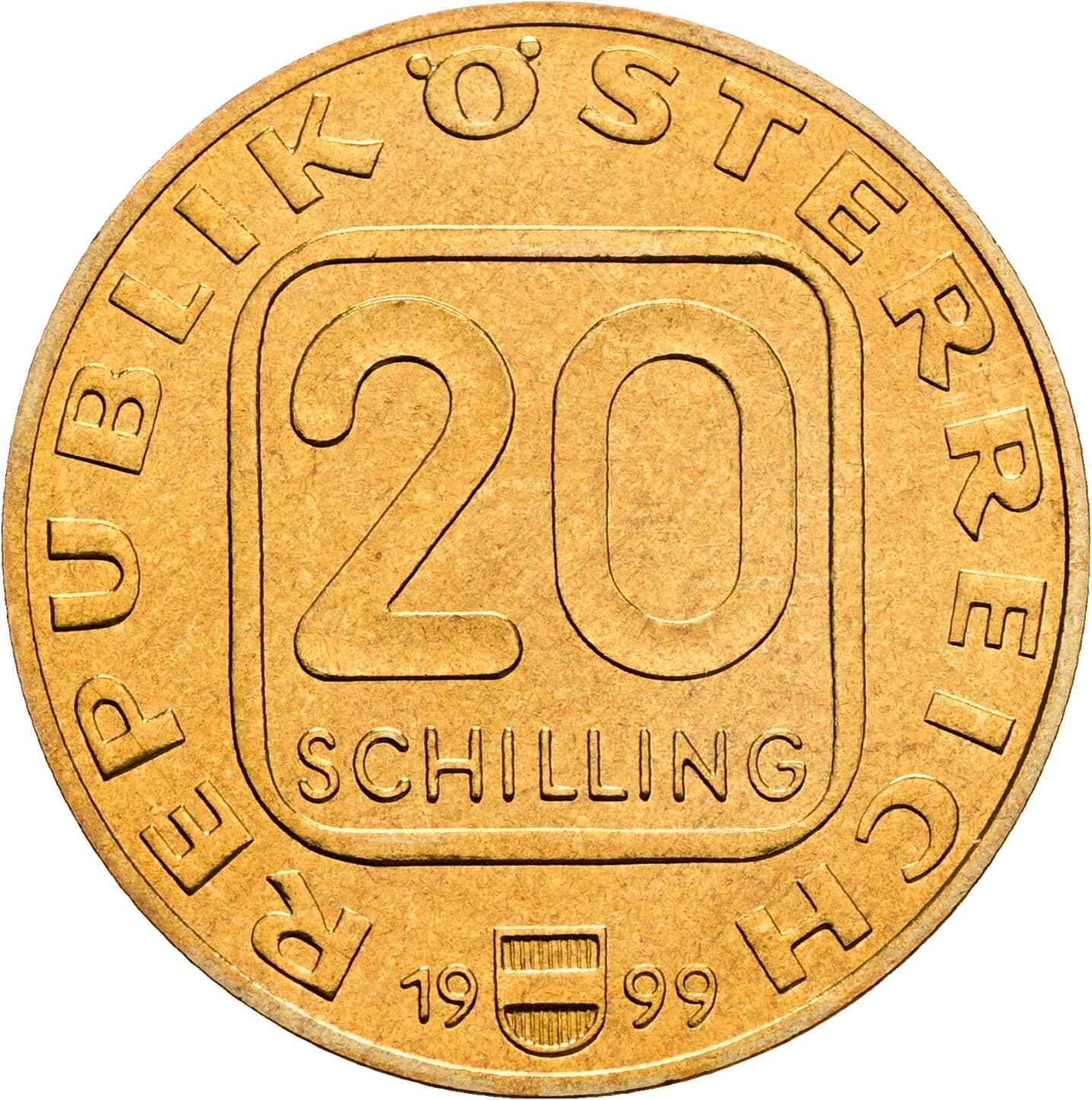 20 Schilling 1999 – Vorderseite