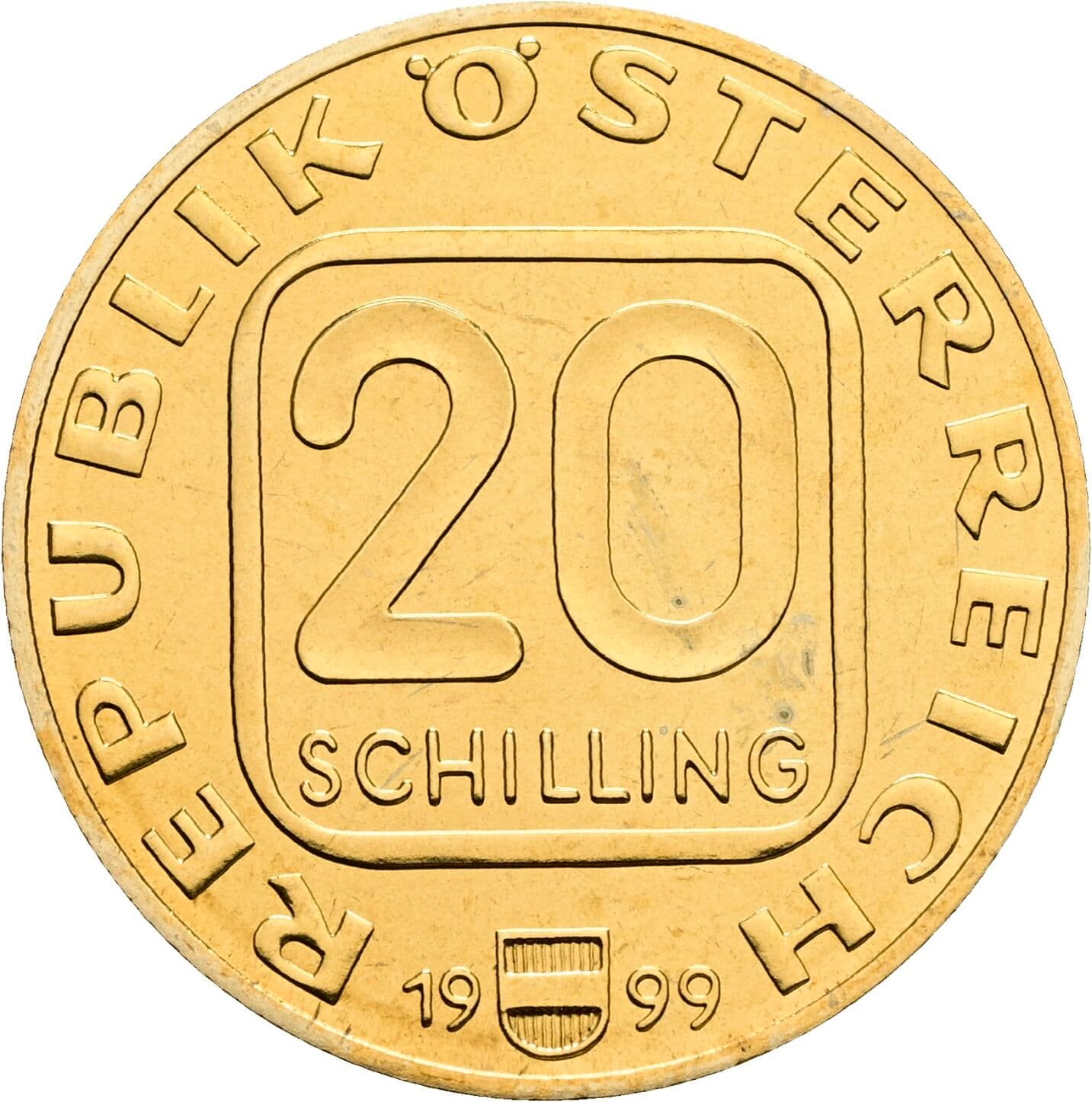 20 Schilling 1999 – Vorderseite