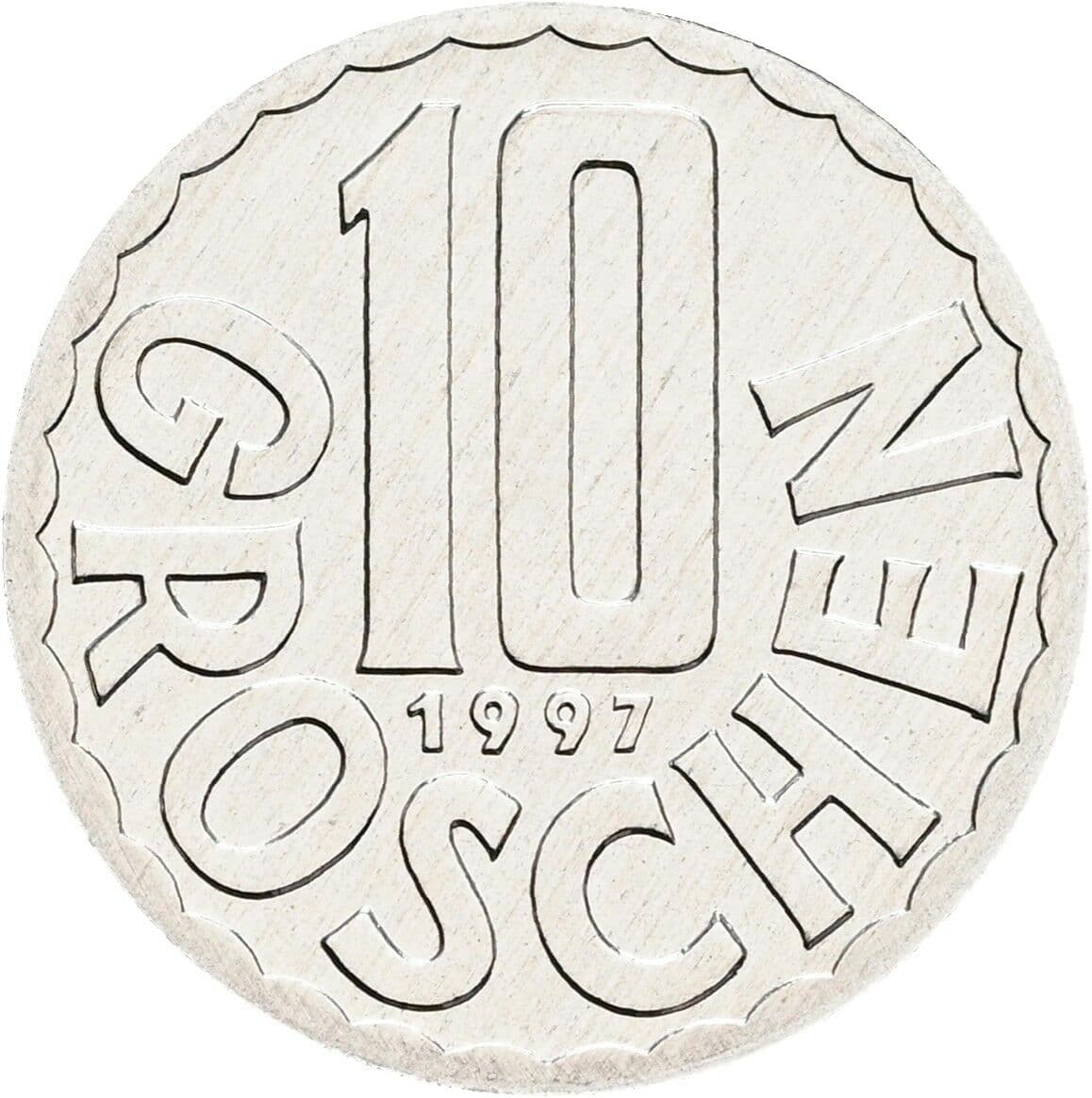 10 Groschen 1997 – Vorderseite