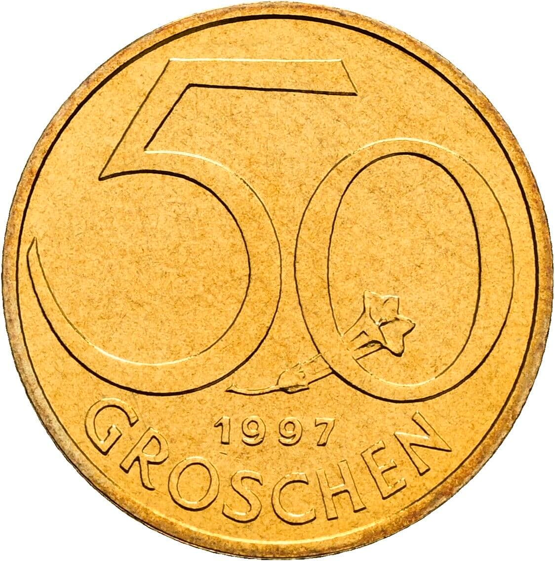 50 Groschen 1997 – Vorderseite