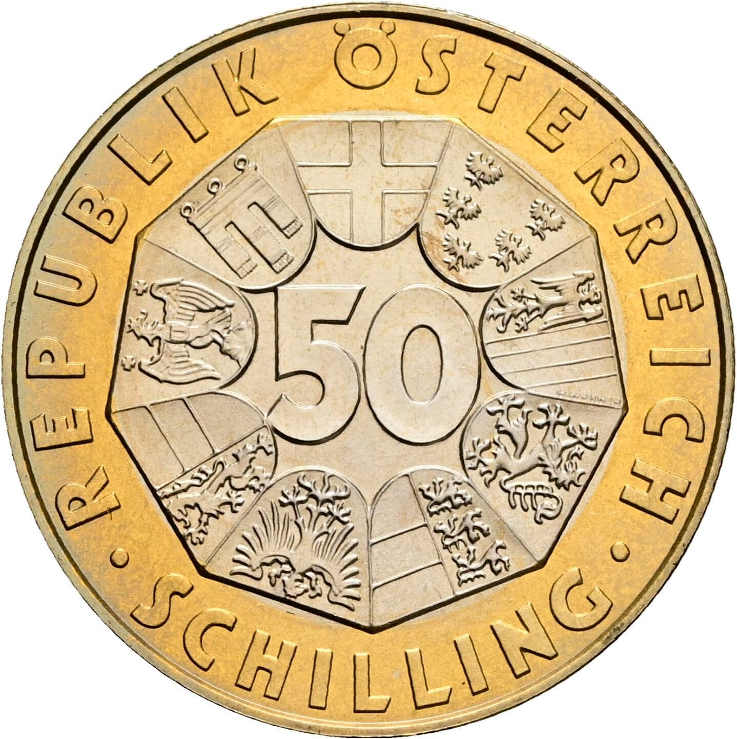 50 Schilling 1998 – Vorderseite