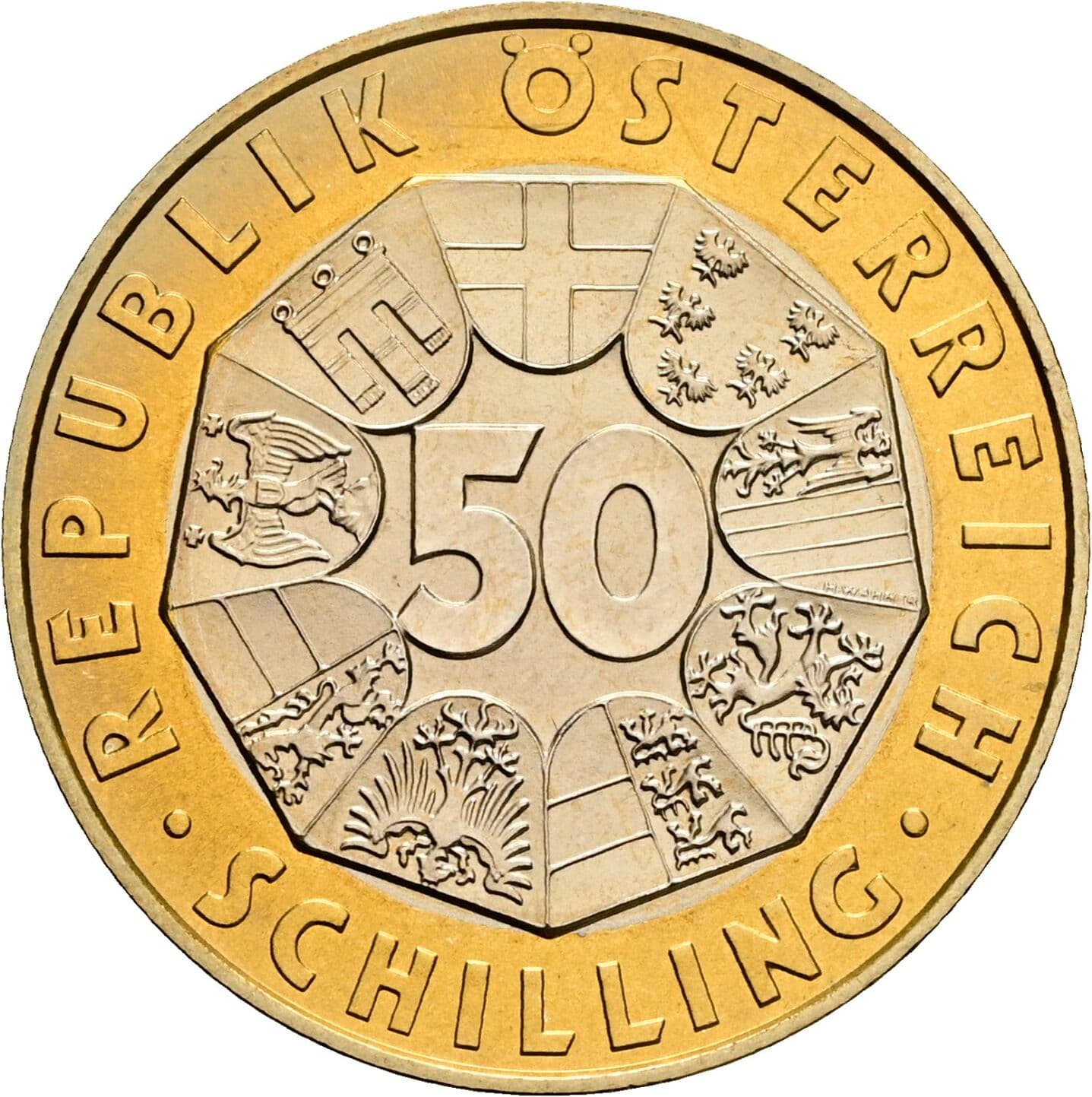 50 Schilling 1998 – Vorderseite