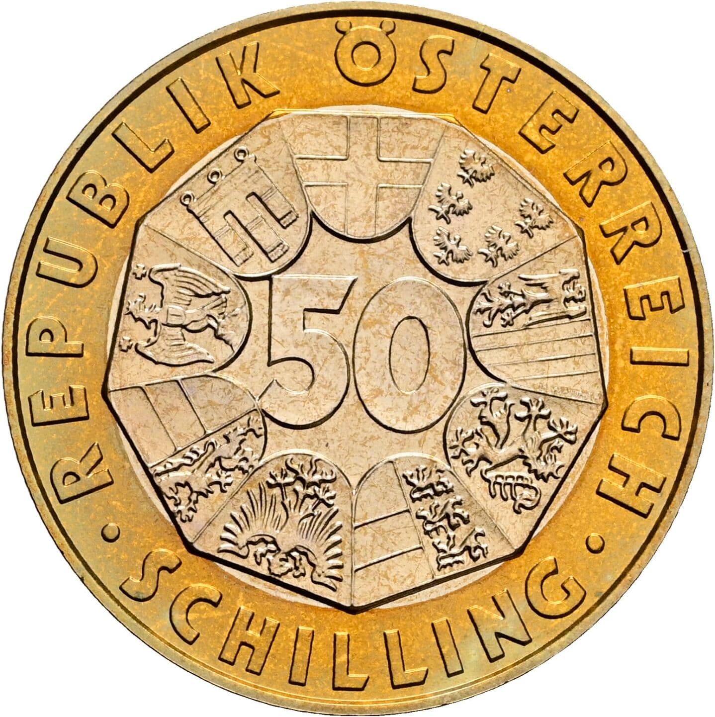 50 Schilling 1998 – Vorderseite