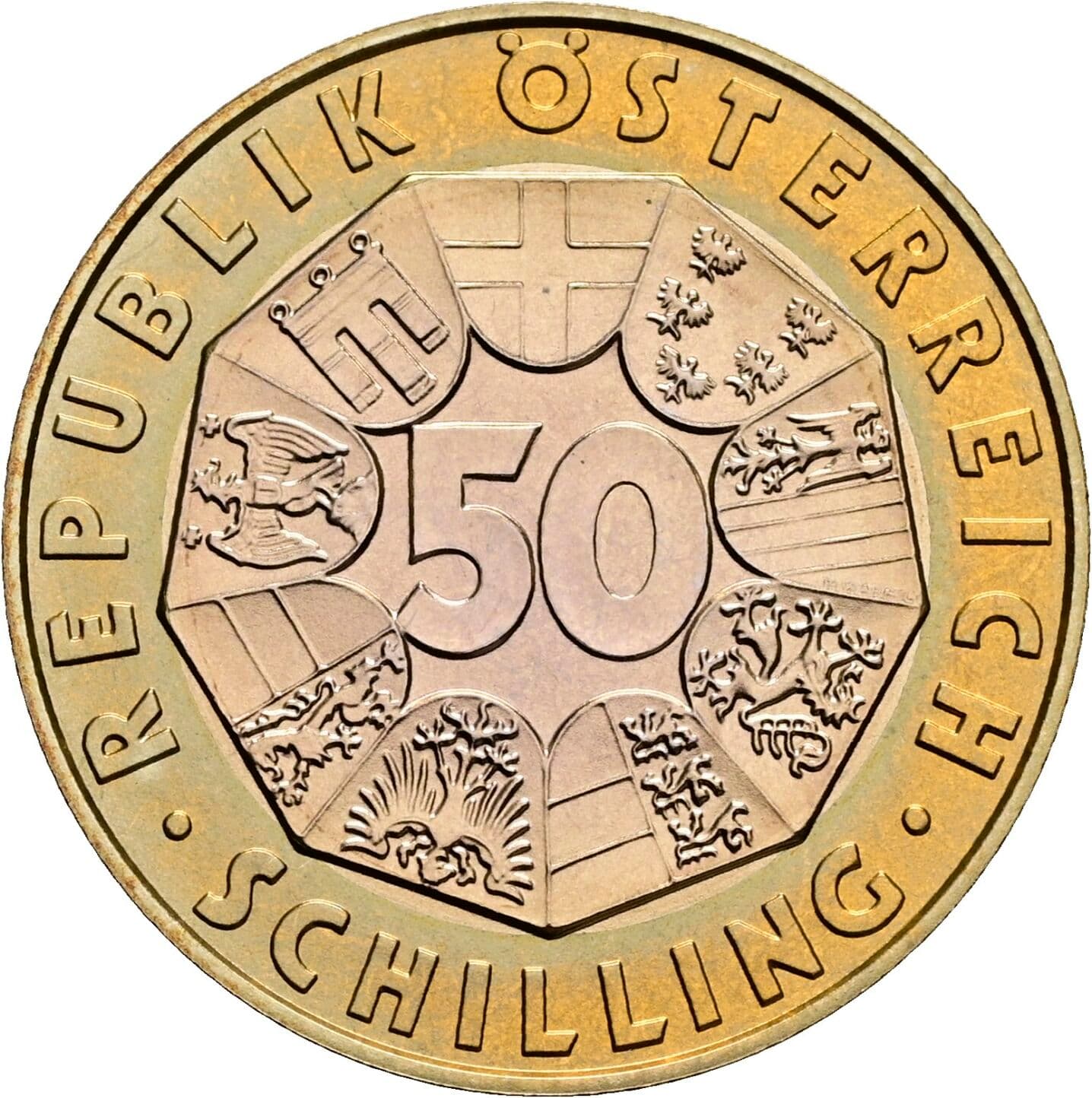 50 Schilling 1998 – Vorderseite