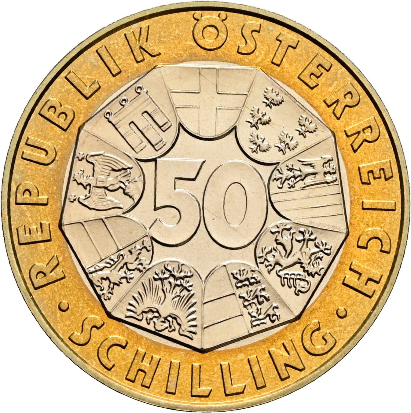 50 Schilling 1998 – Vorderseite