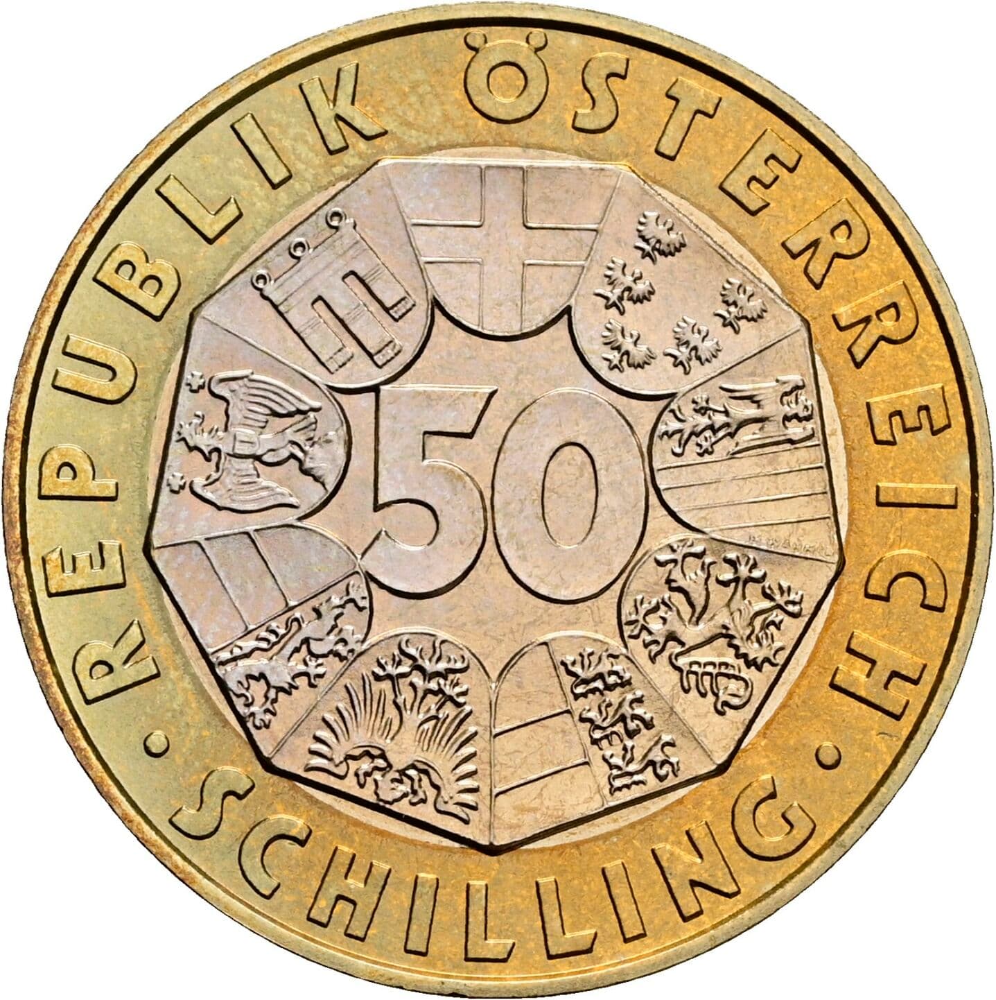 50 Schilling 1998 – Vorderseite
