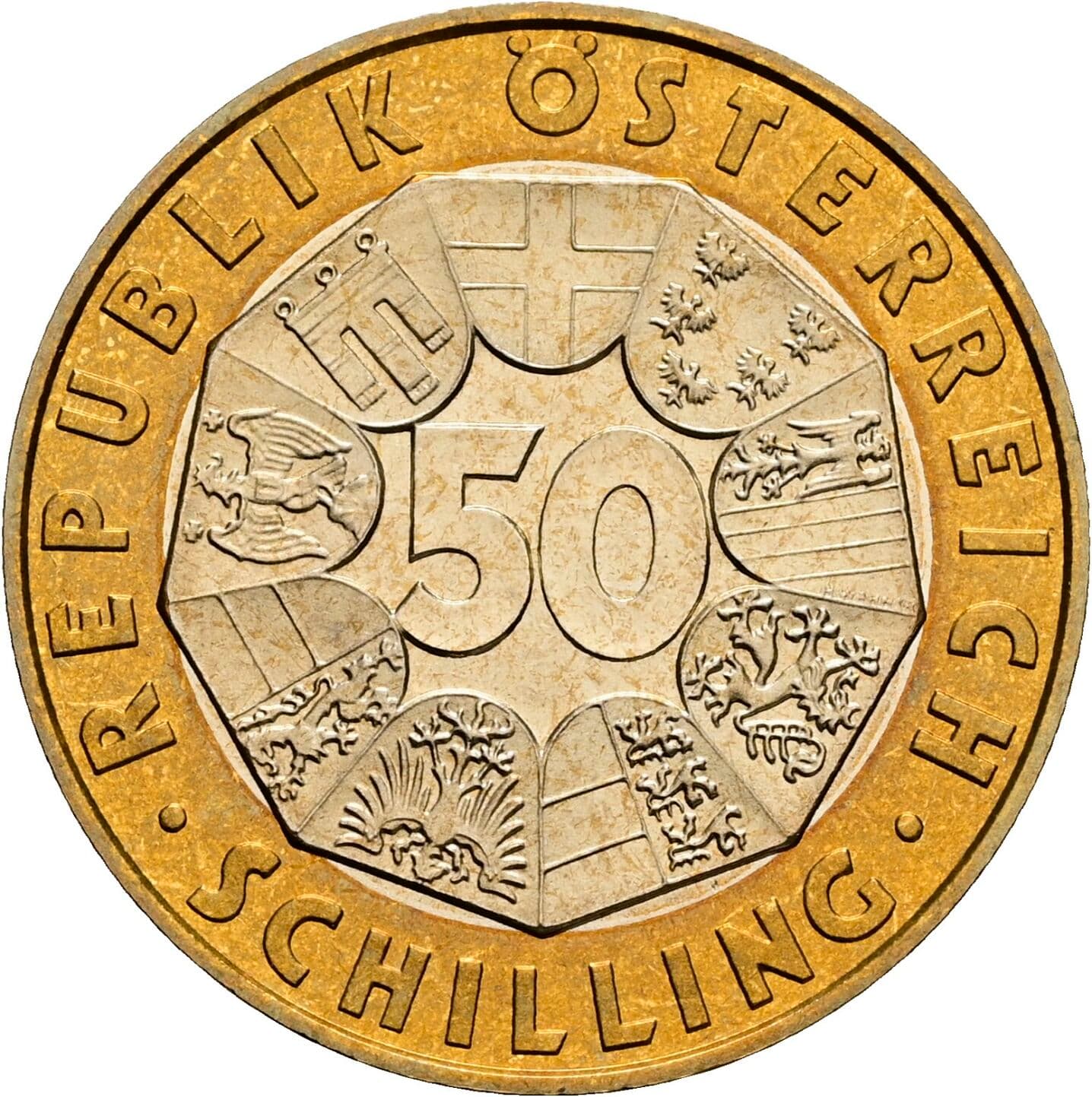 50 Schilling 1998 – Vorderseite