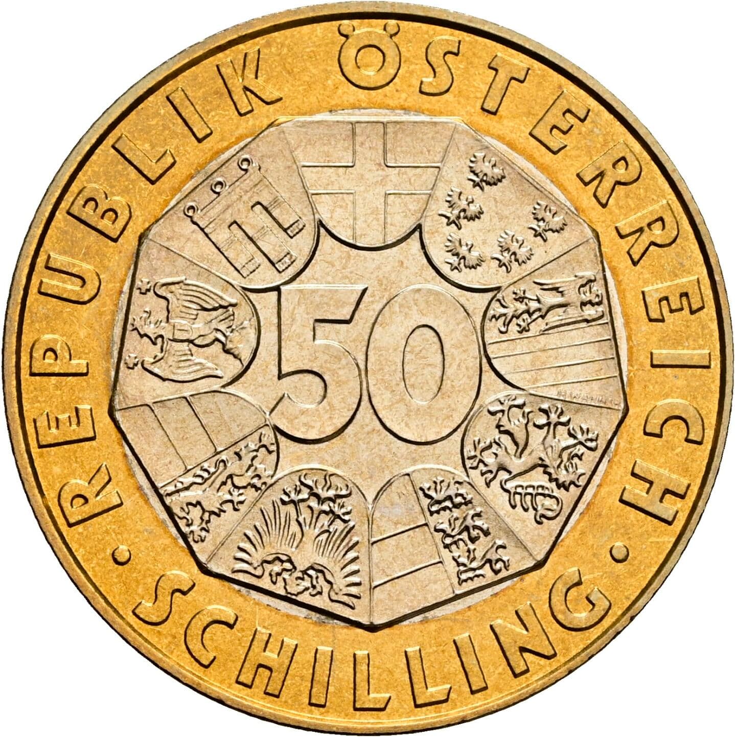 50 Schilling 2000 – Vorderseite