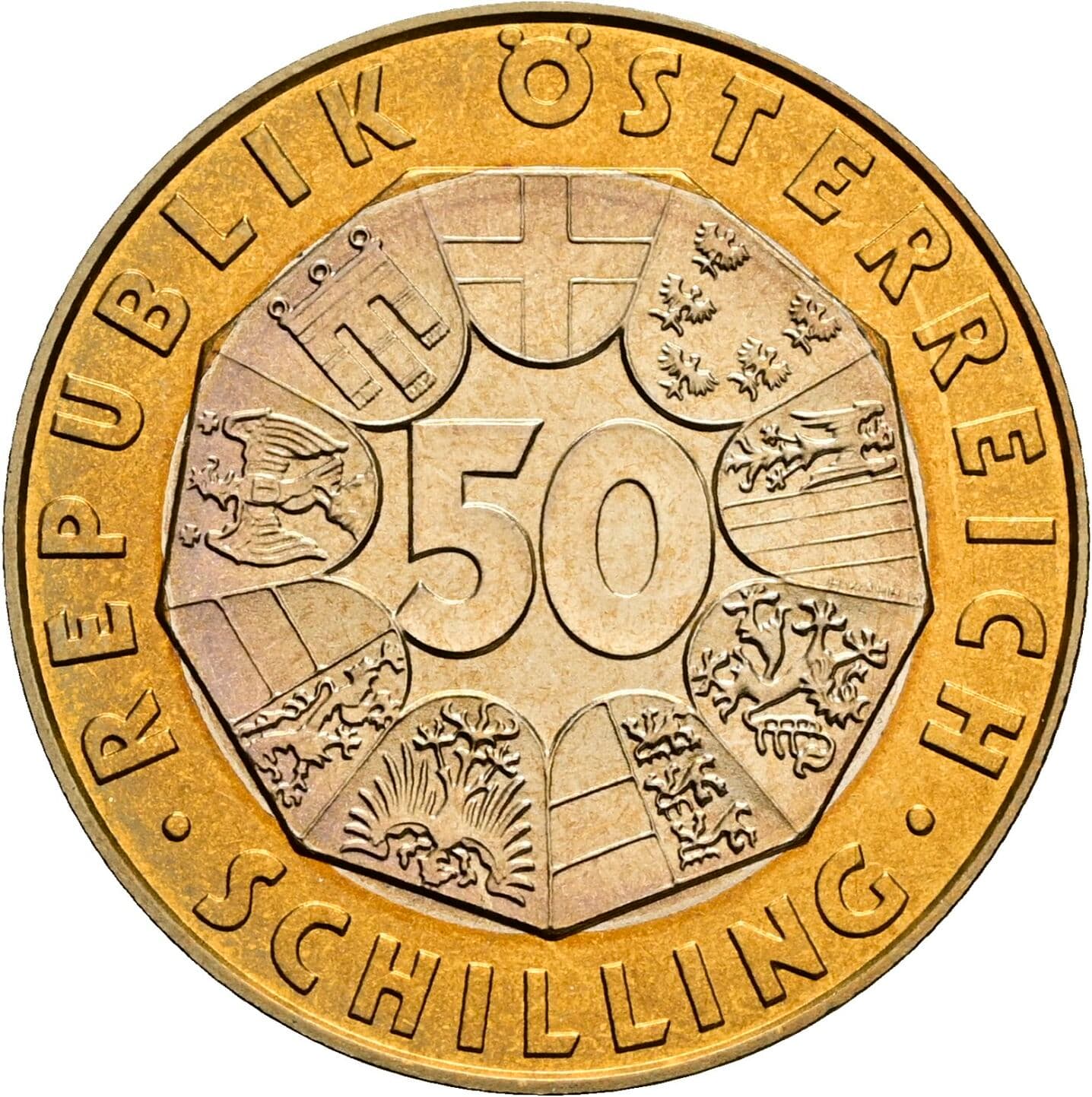 50 Schilling 2000 – Vorderseite