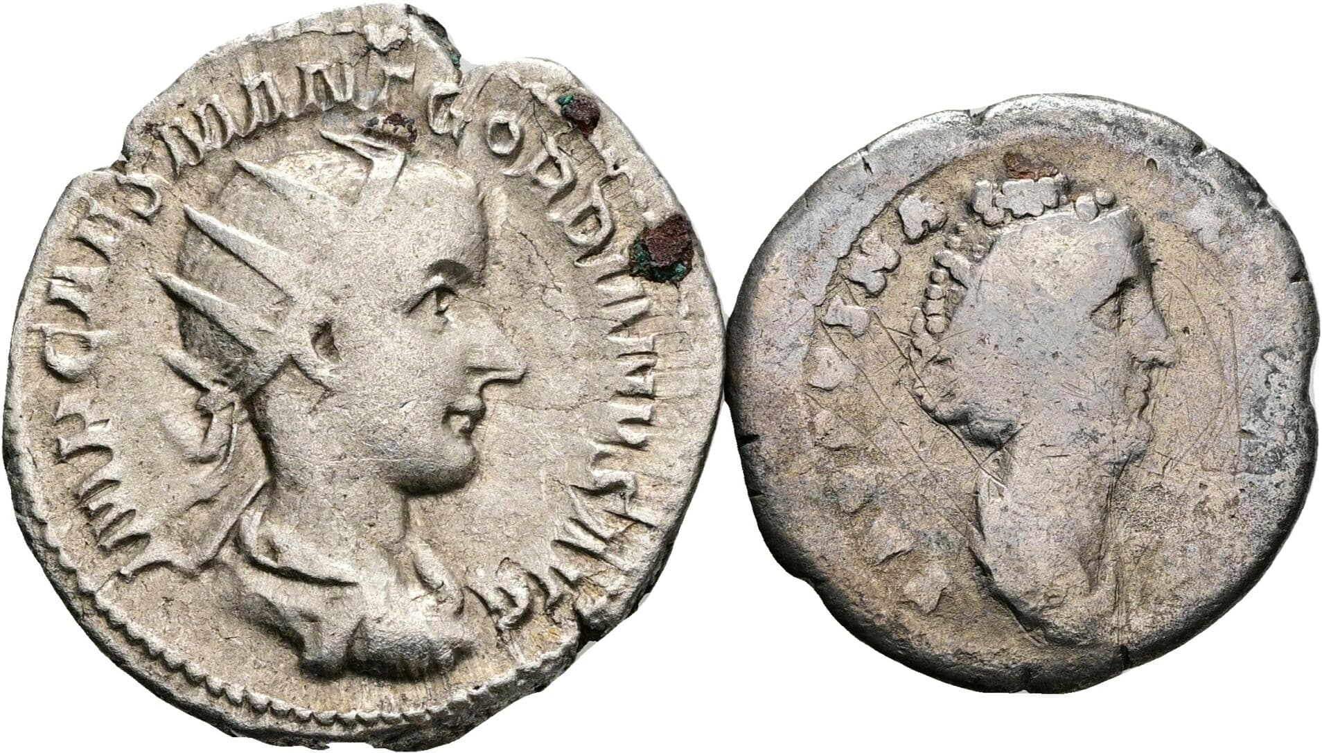 Antoninian, Denar Gordianus III. Pius 238-244 AC – Vorderseite