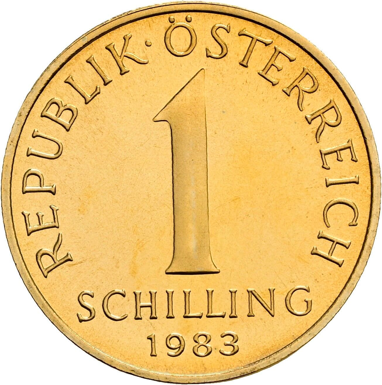 1 Schilling 1983 – Vorderseite