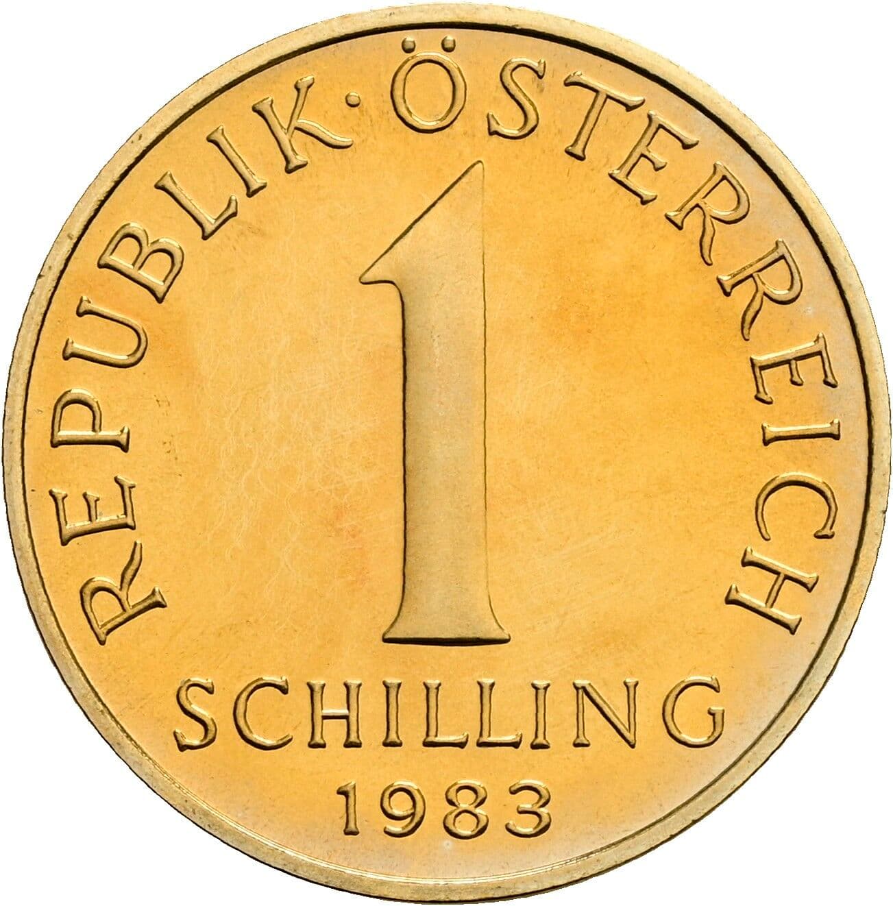 1 Schilling 1983 – Vorderseite
