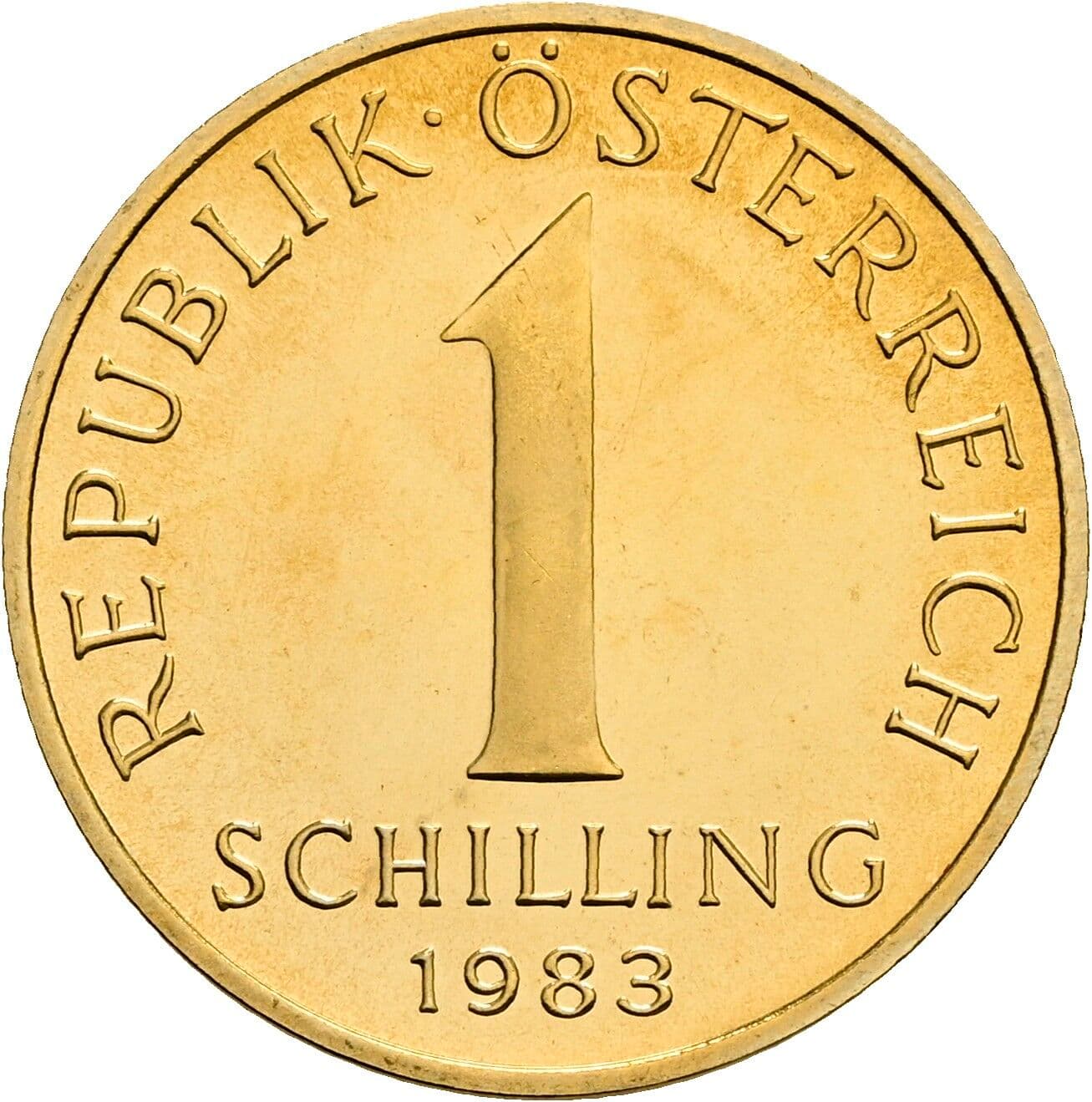 1 Schilling 1983 – Vorderseite