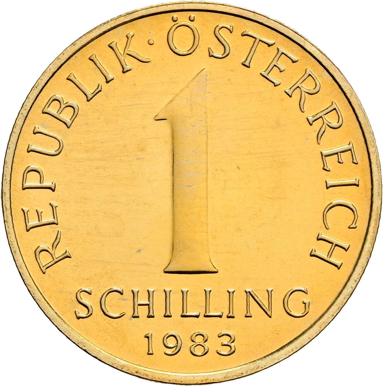 1 Schilling 1983 – Vorderseite