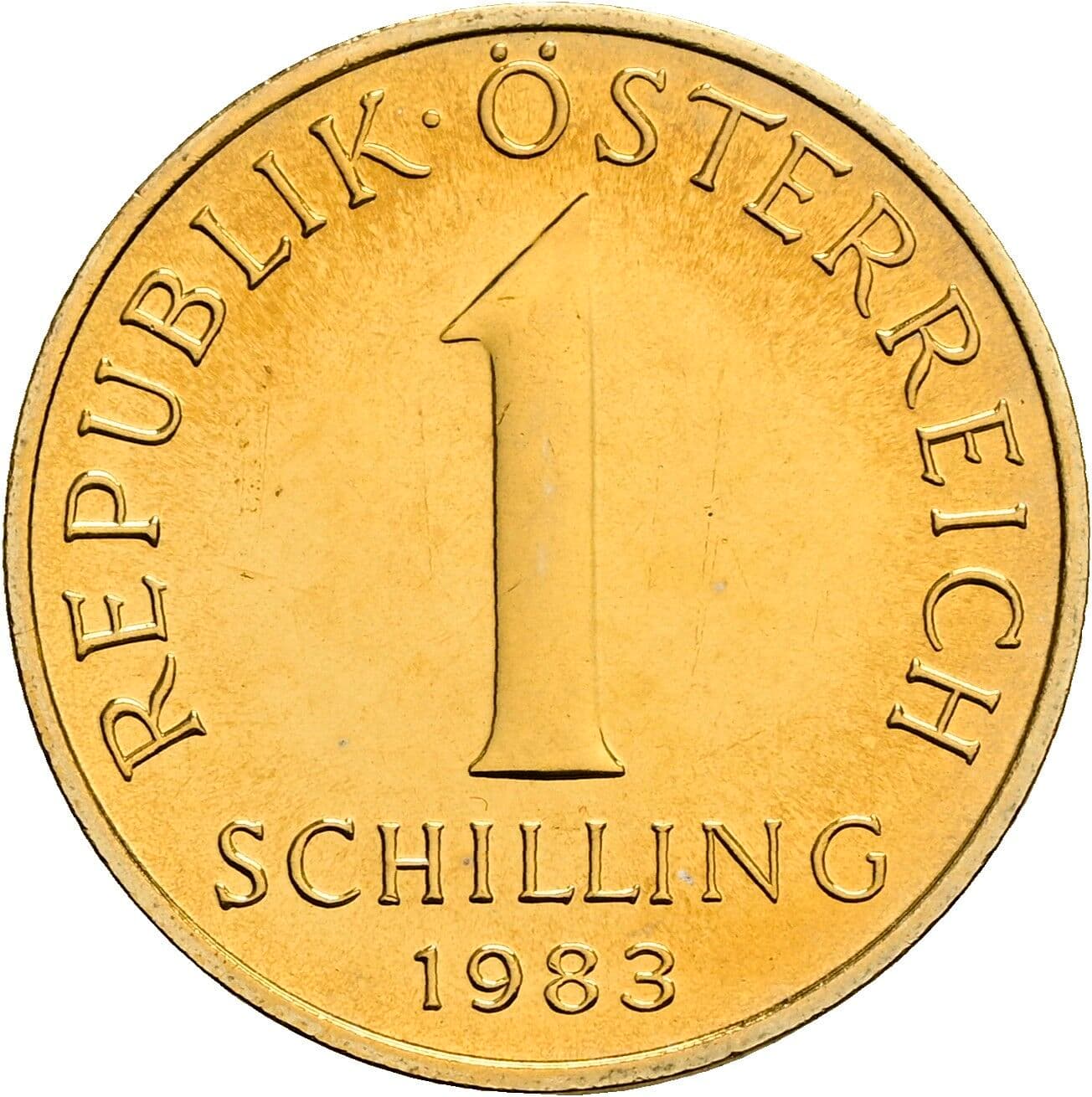 1 Schilling 1983 – Vorderseite