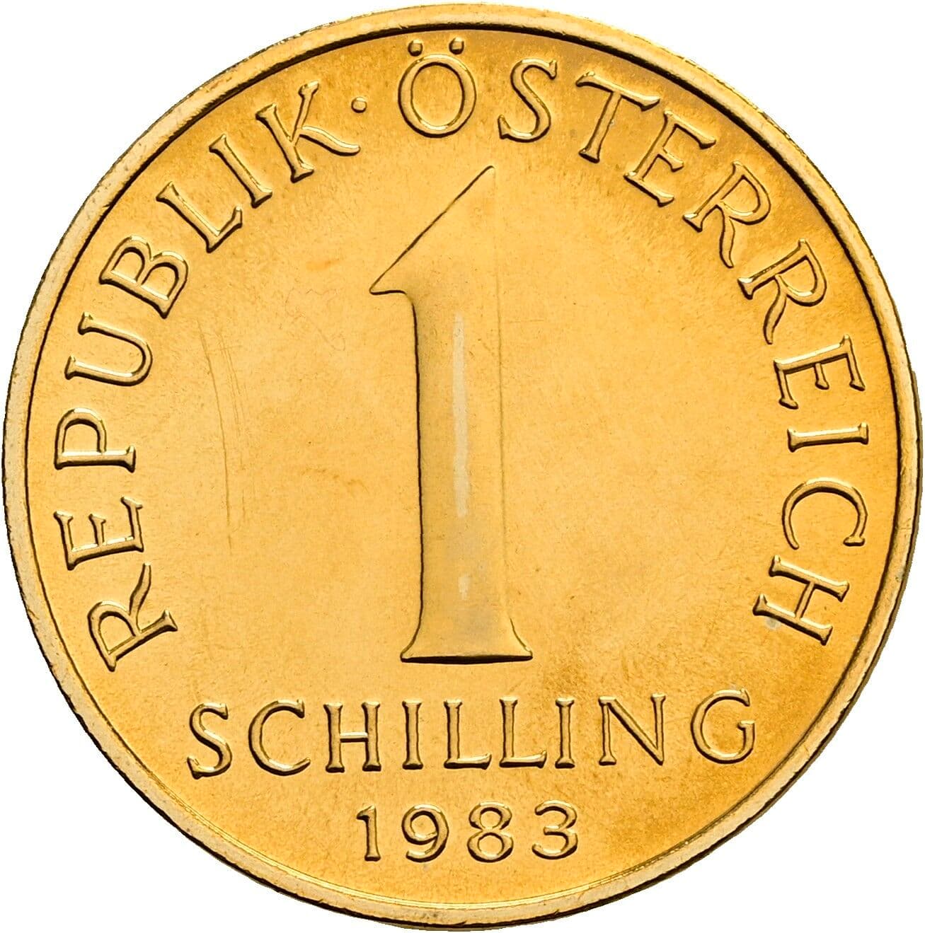 1 Schilling 1983 – Vorderseite