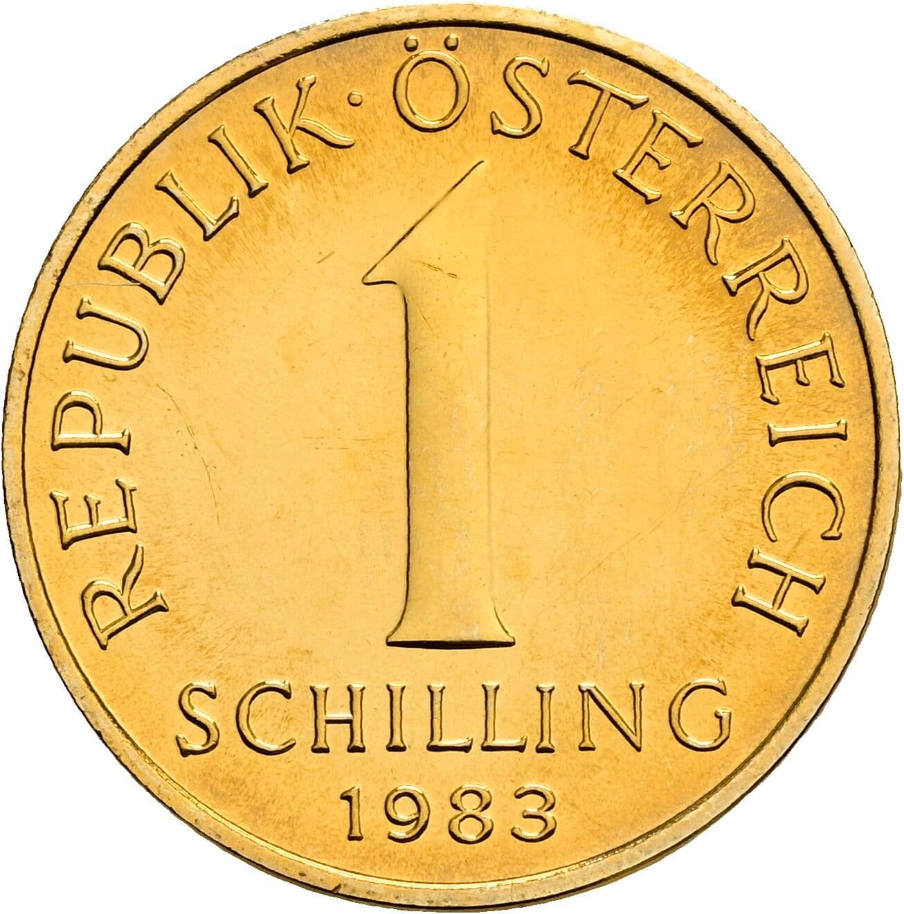1 Schilling 1983 – Vorderseite