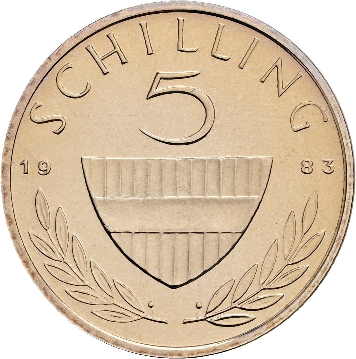 5 Schilling 1983 – Vorderseite