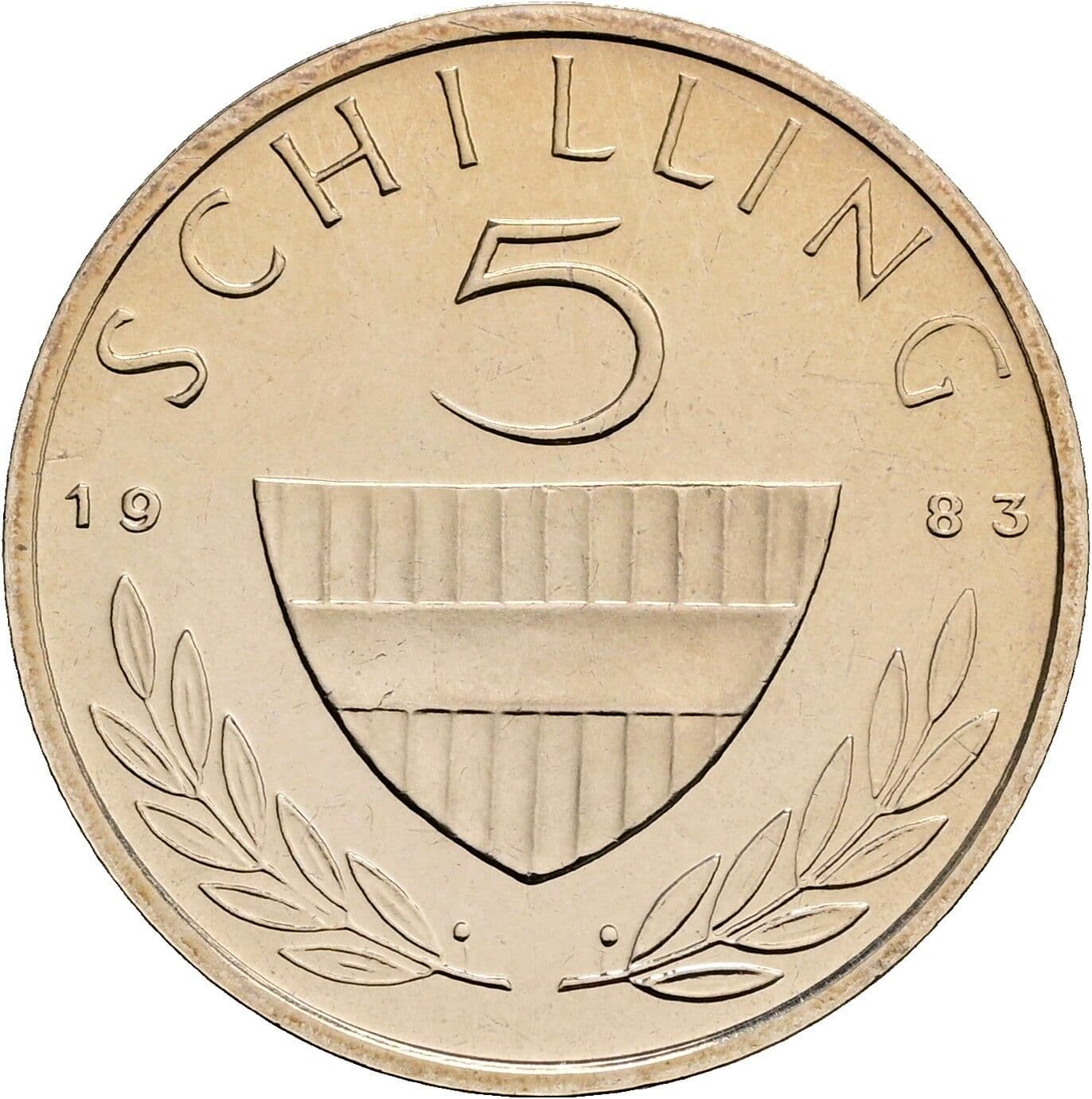 5 Schilling 1983 – Vorderseite