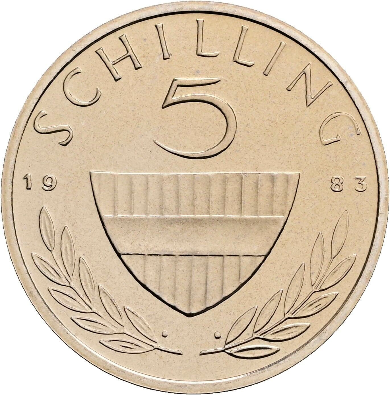 5 Schilling 1983 – Vorderseite