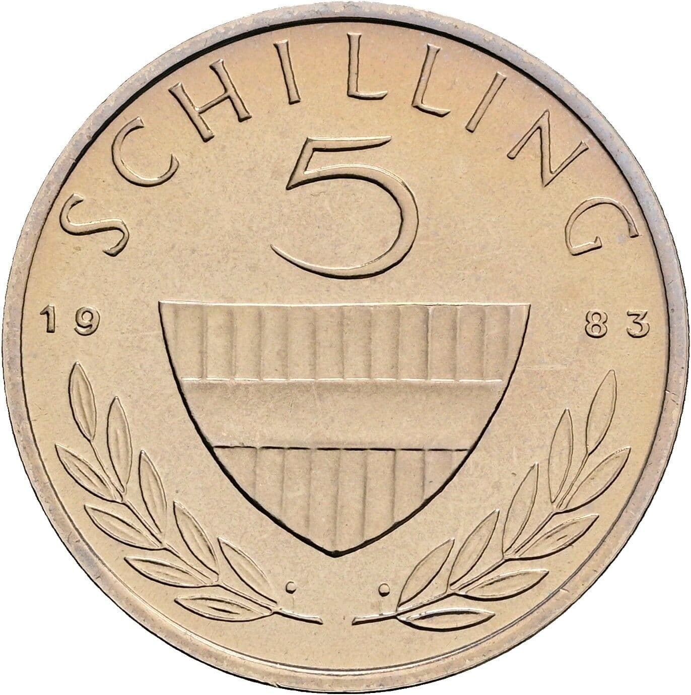 5 Schilling 1983 – Vorderseite