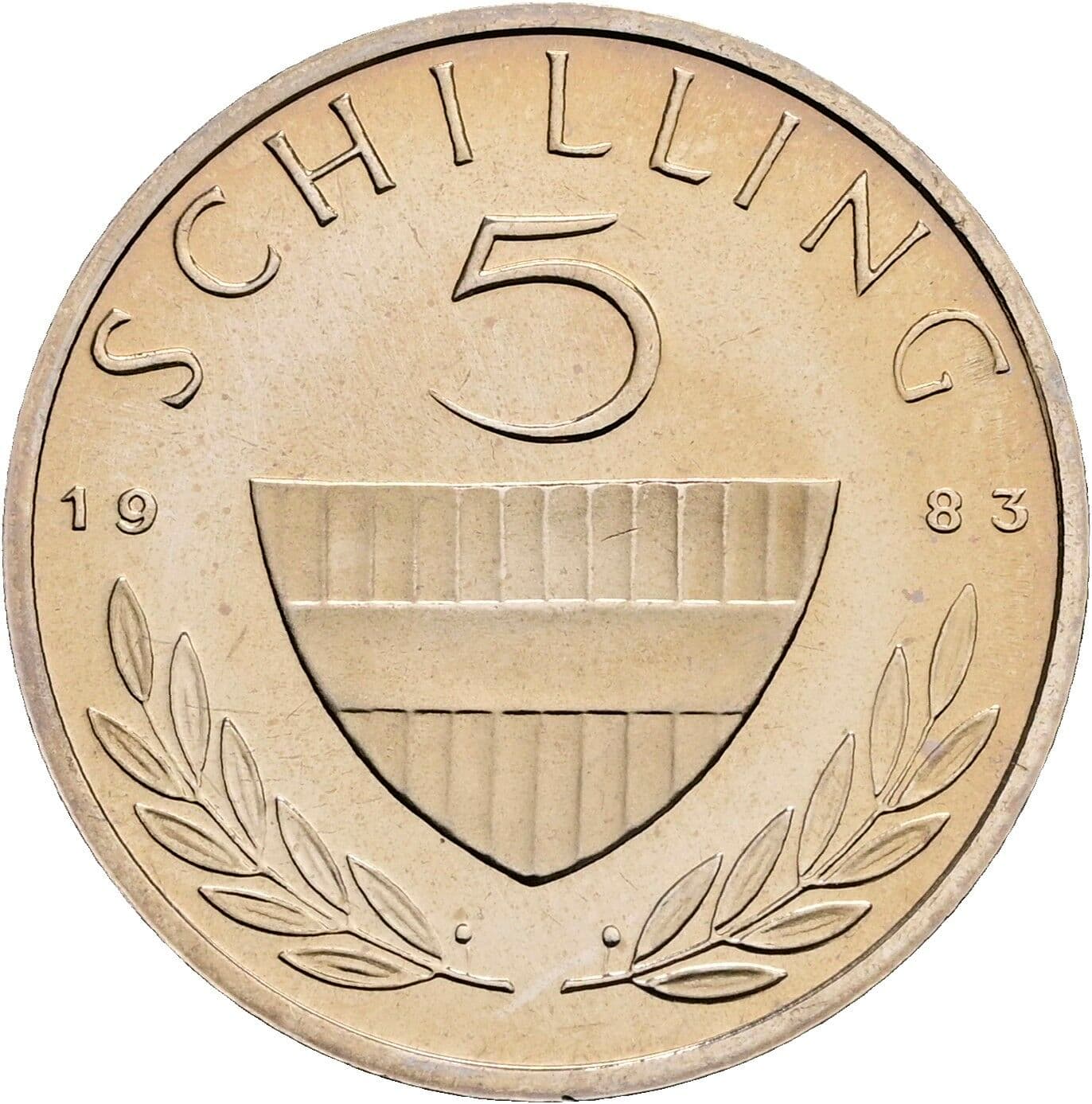 5 Schilling 1983 – Vorderseite