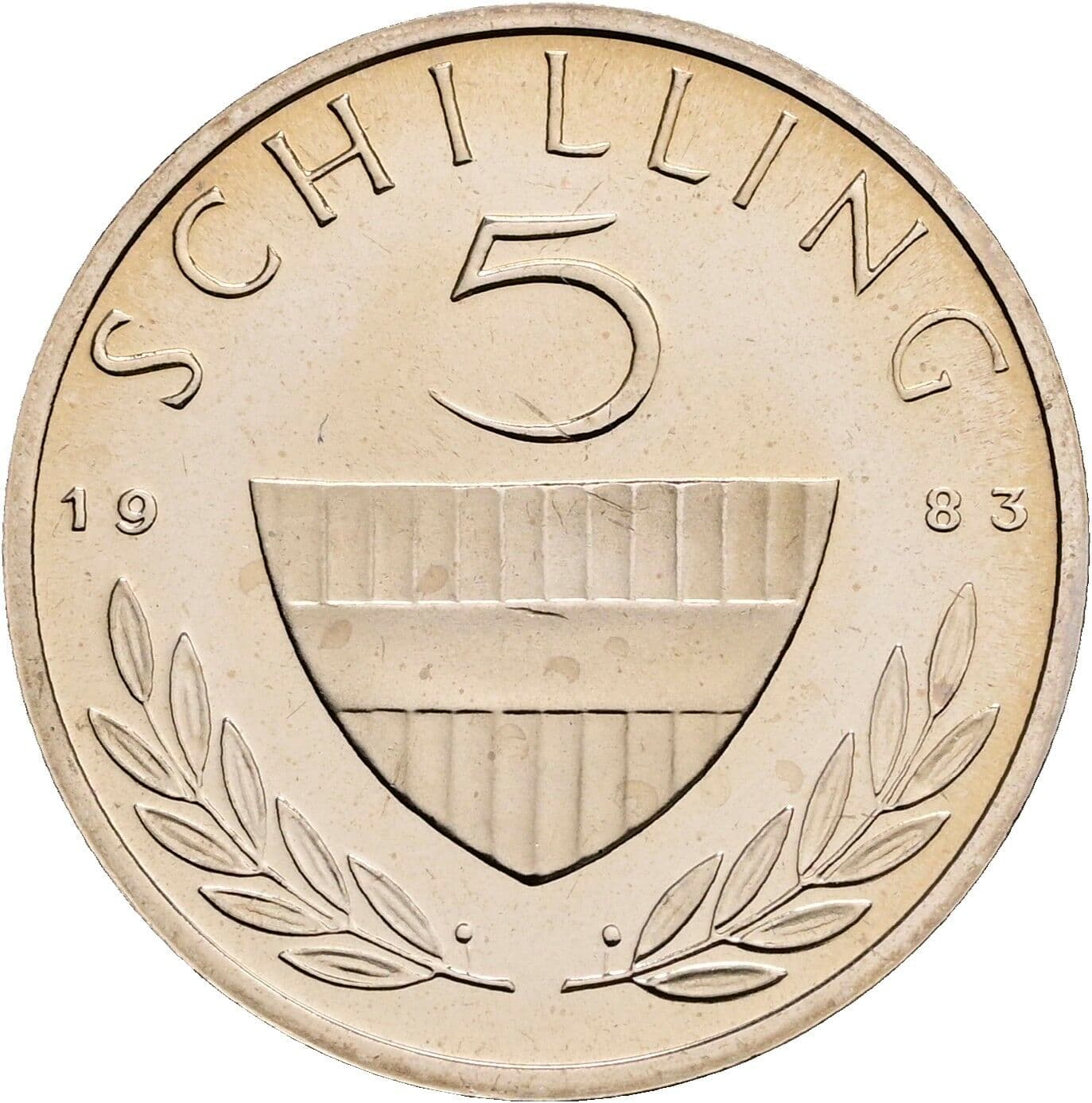 5 Schilling 1983 – Vorderseite