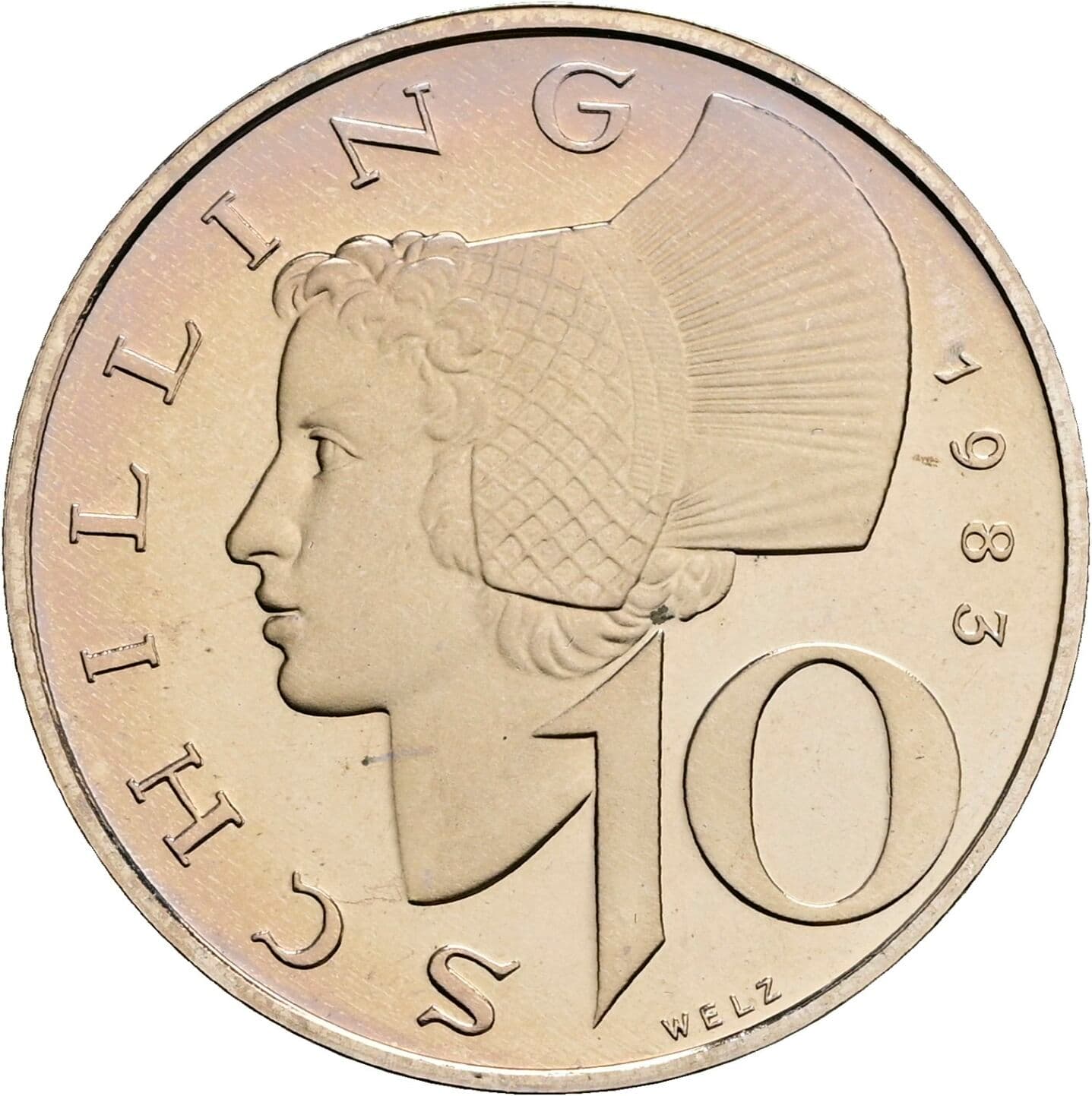 10 Schilling 1983 – Vorderseite